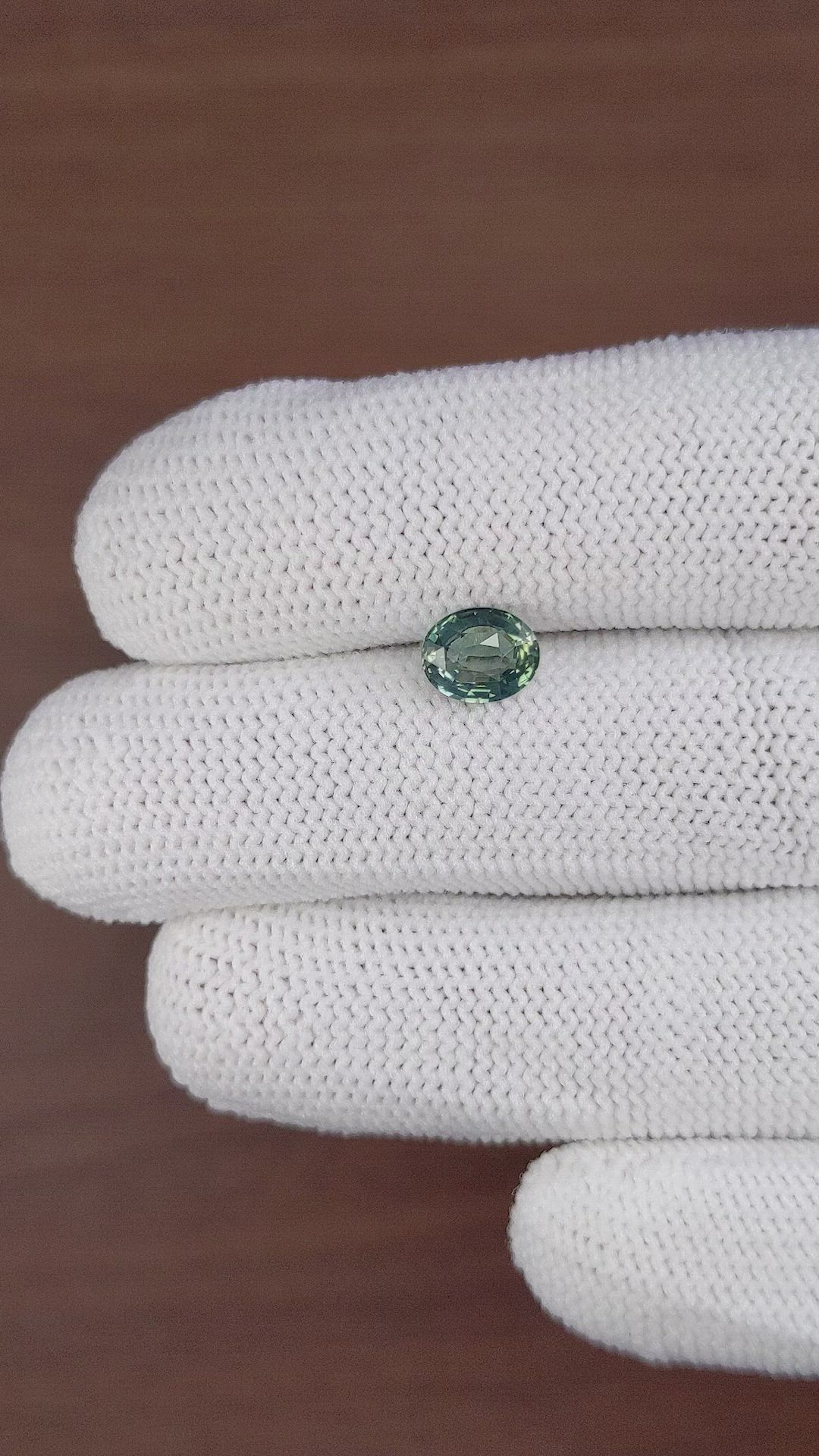 1.53 Ct. Green Sapphire from Madagascar Size Video