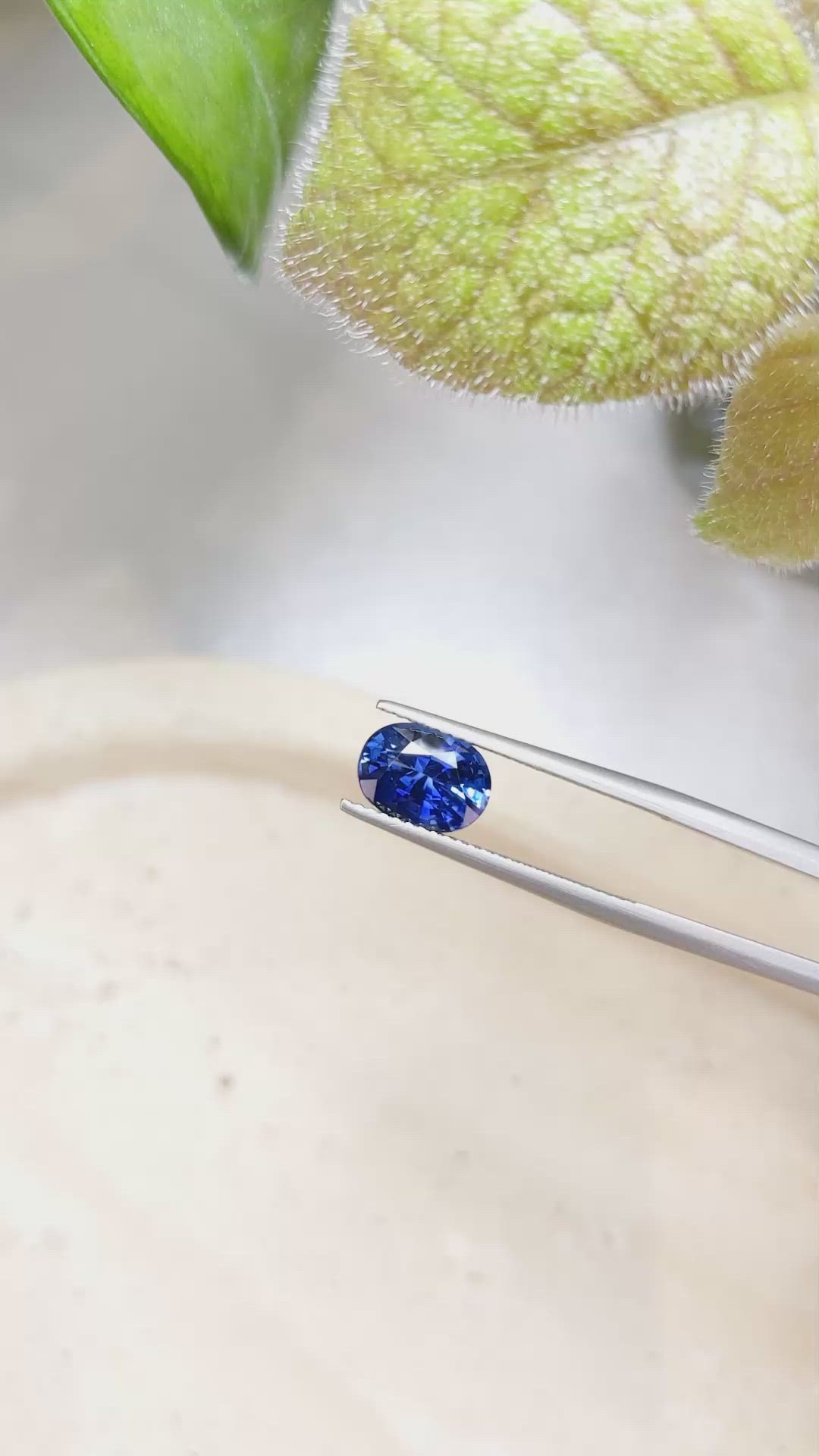 2.36 Ct. Blue Sapphire from Ceylon (Sri Lanka) Size Video