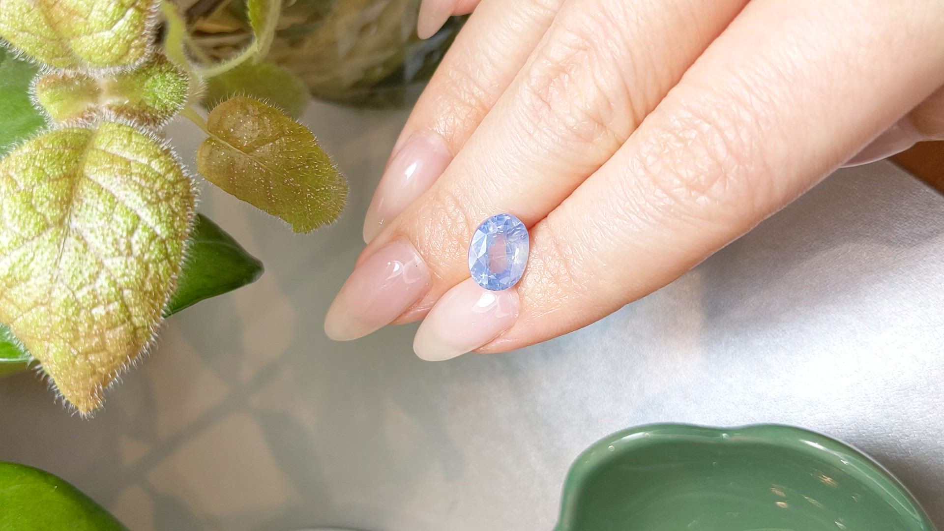4.22 Ct. Blue Sapphire from Kashmir Size Video
