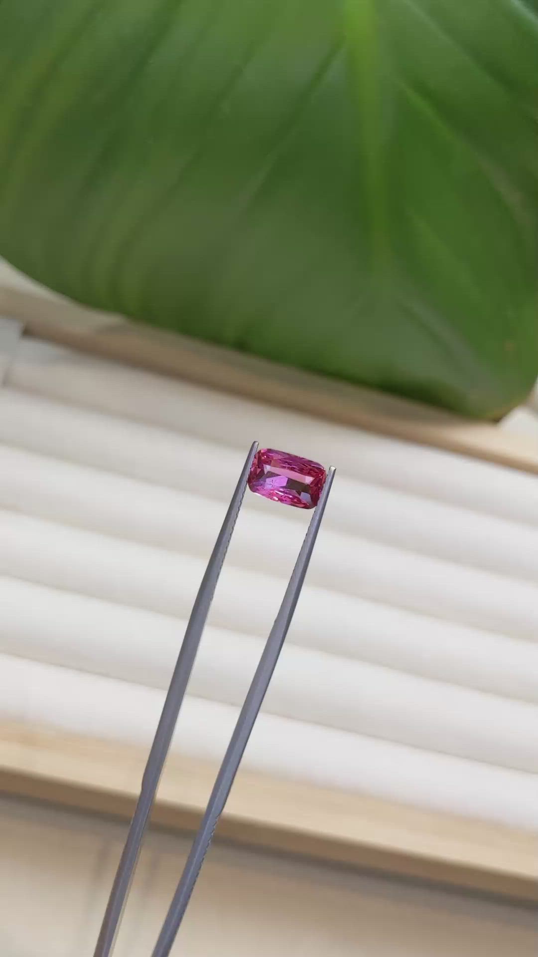 1.73 Ct. Pink Sapphire from Ceylon (Sri Lanka) Size Video