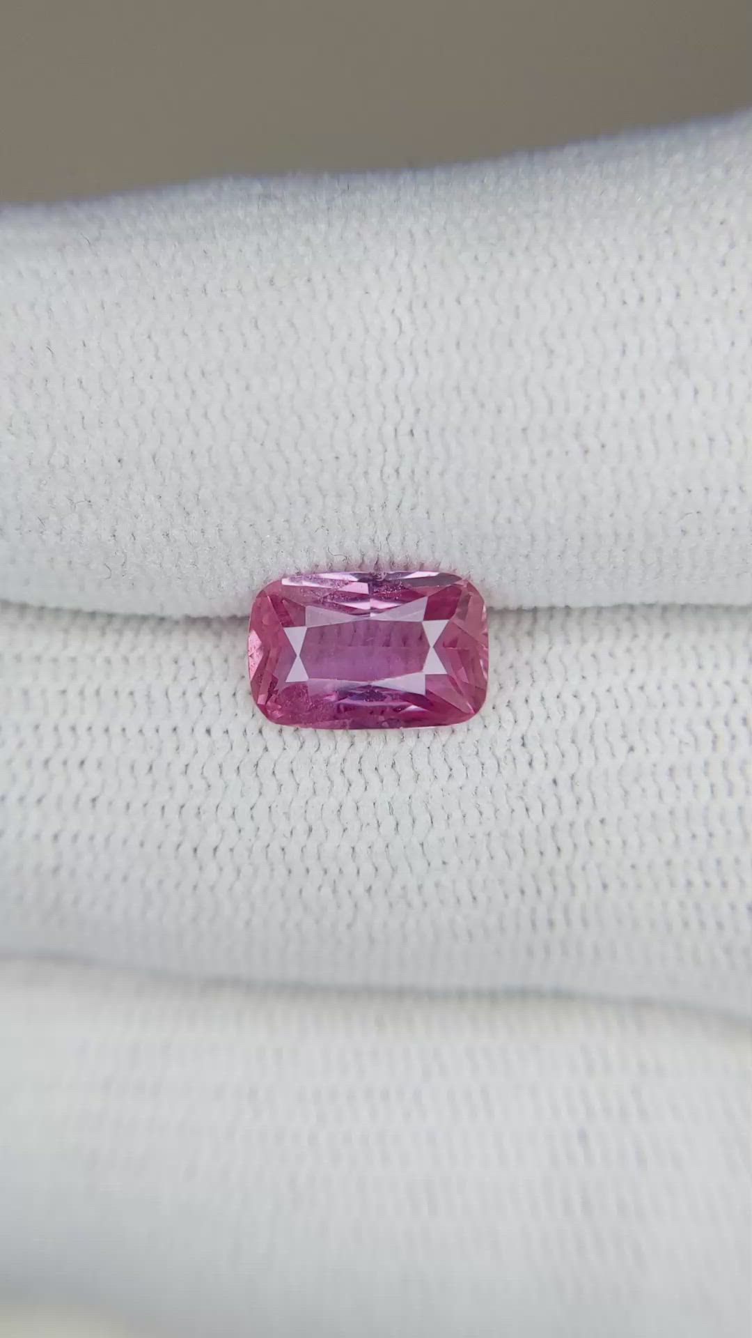 1.73 Ct. Pink Sapphire from Ceylon (Sri Lanka) Size Video