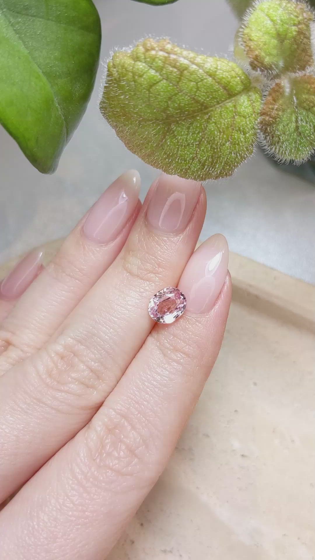 2.01 Ct. Padparadscha Sapphire from Madagascar Size Video