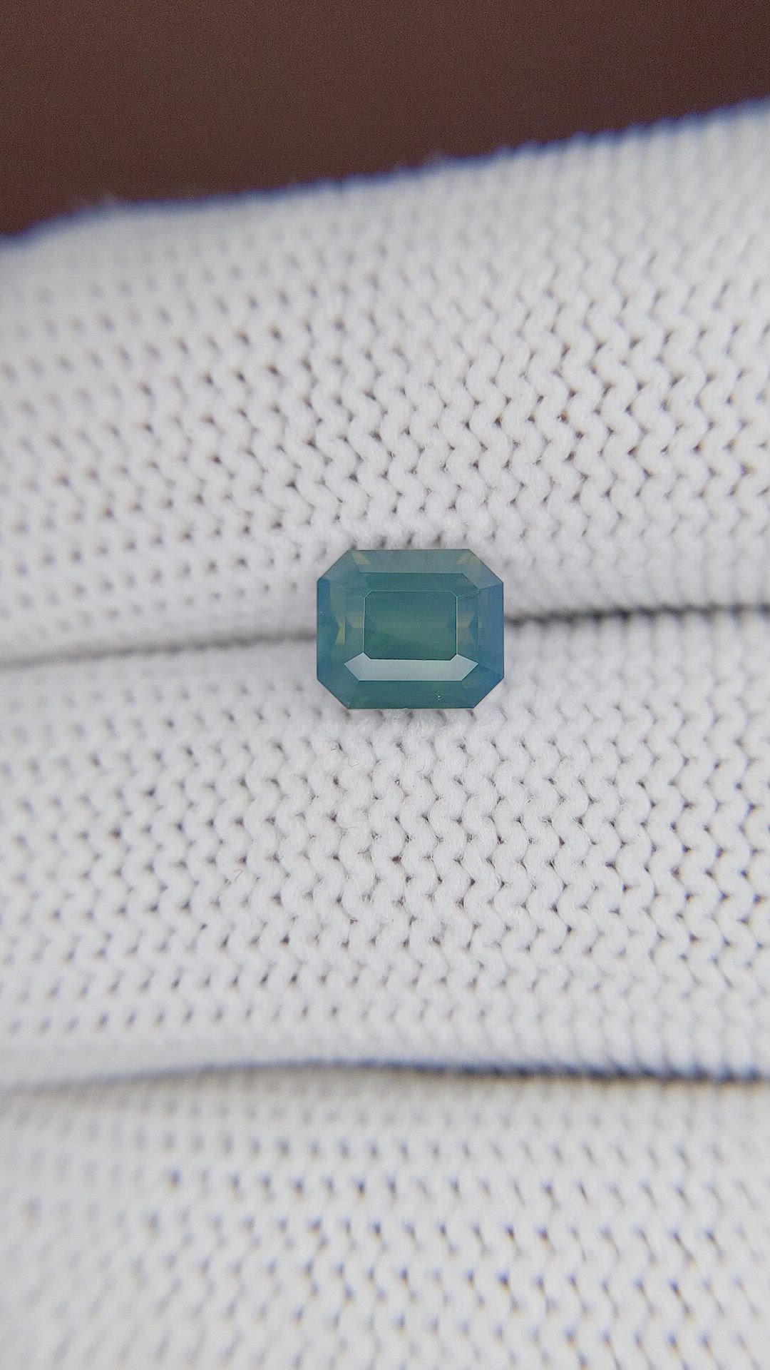 2.04 Ct. Greenish Blue Sapphire from Madagascar Size Video
