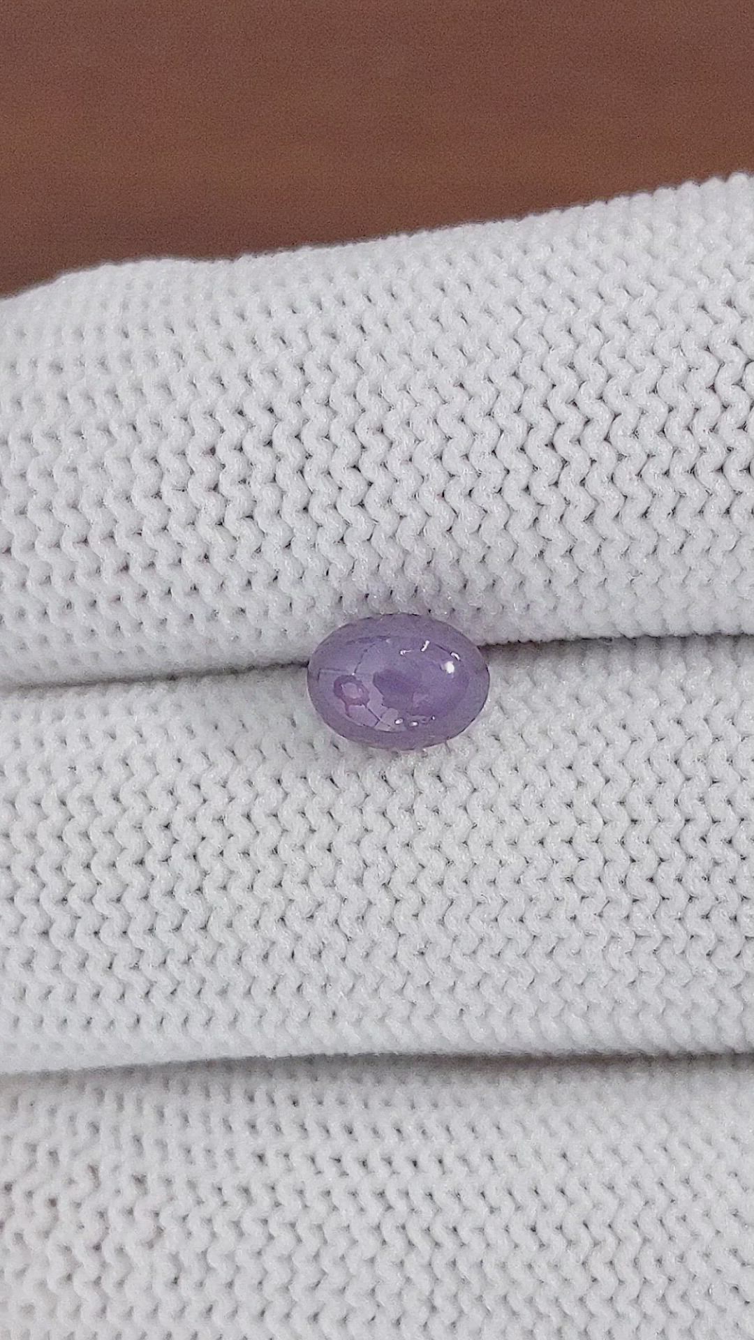 2.20 Ct. Purple Star Sapphire from Ceylon (Sri Lanka) Size Video