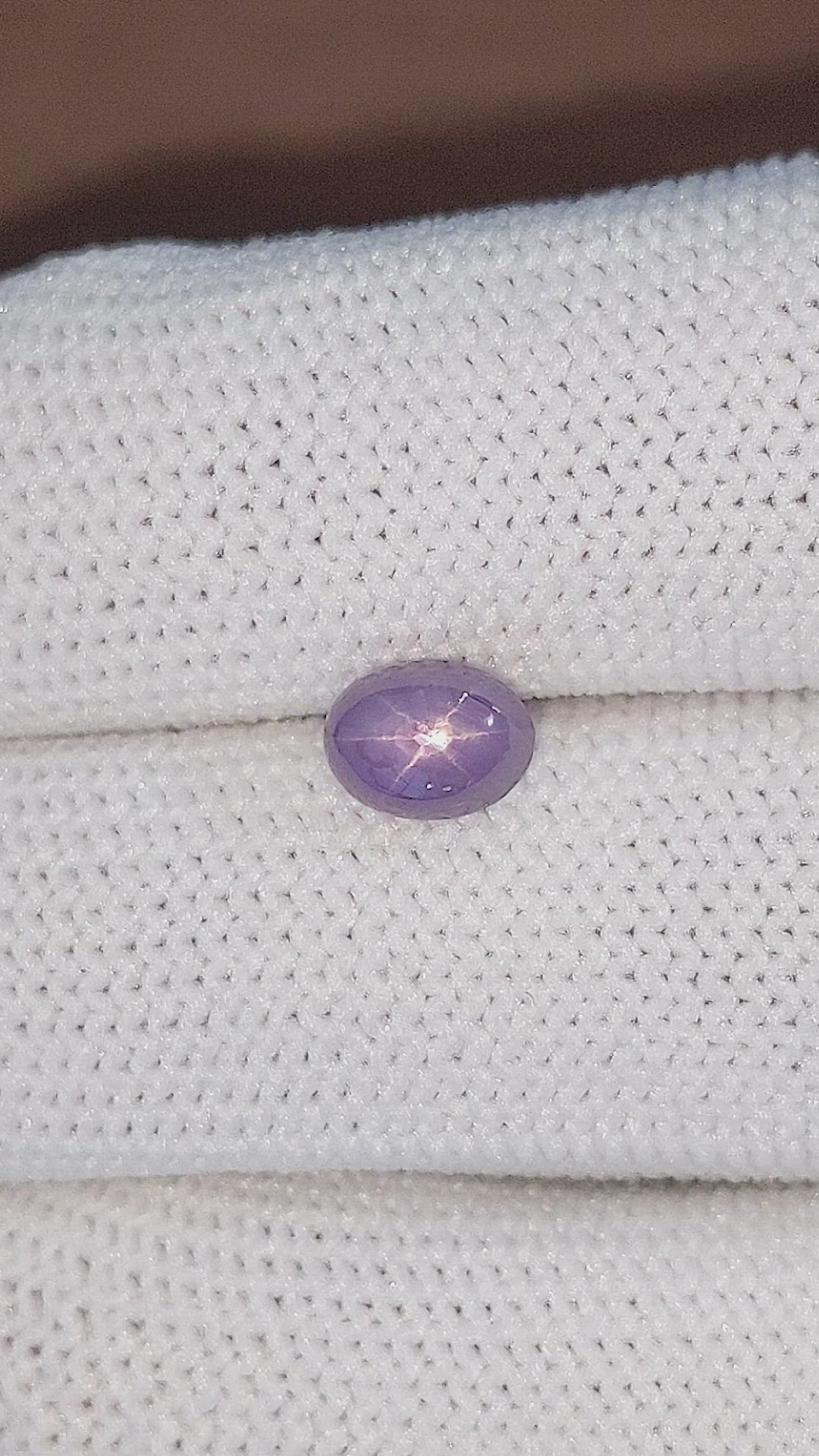 2.20 Ct. Purple Star Sapphire from Ceylon (Sri Lanka) Size Video