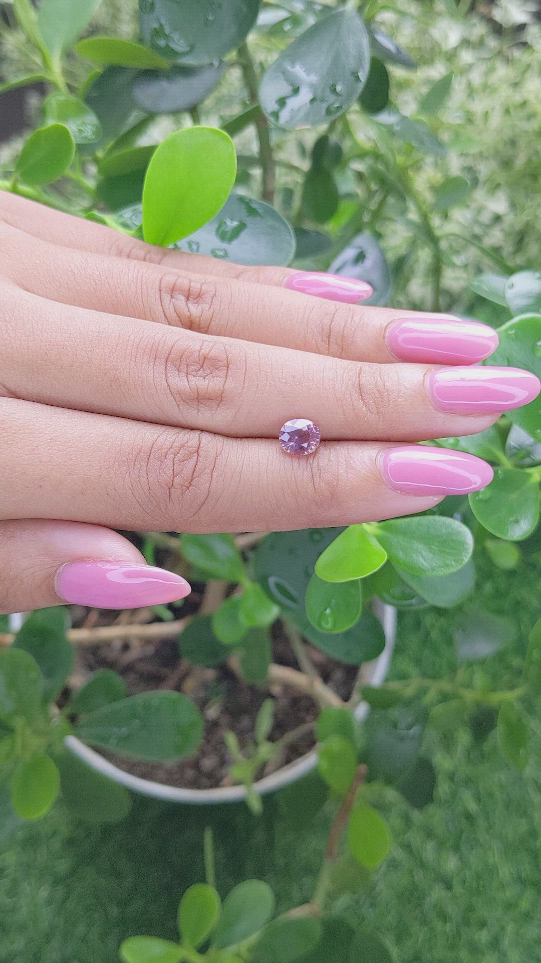 1.34 Ct. Padparadscha Sapphire from Ceylon (Sri Lanka) Size Video