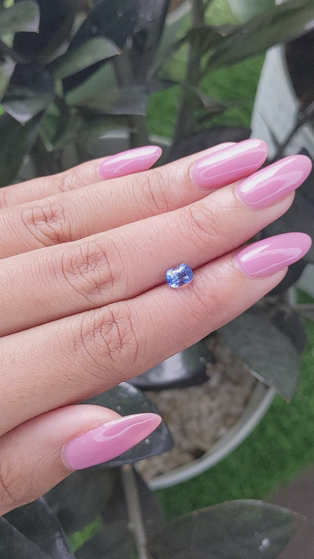 1.08 Ct. Blue Sapphire from Ceylon (Sri Lanka) Size Video