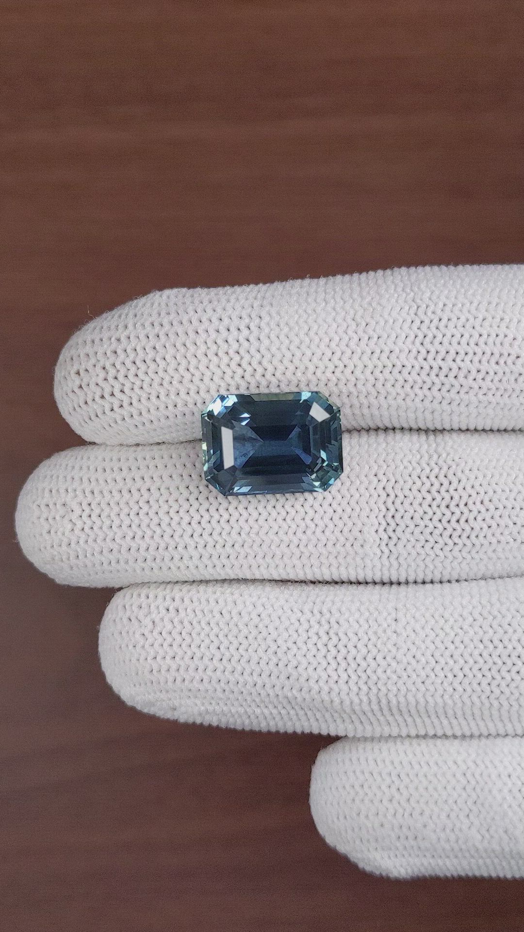 15.07 Ct. Greenish Blue Sapphire from Africa Size Video