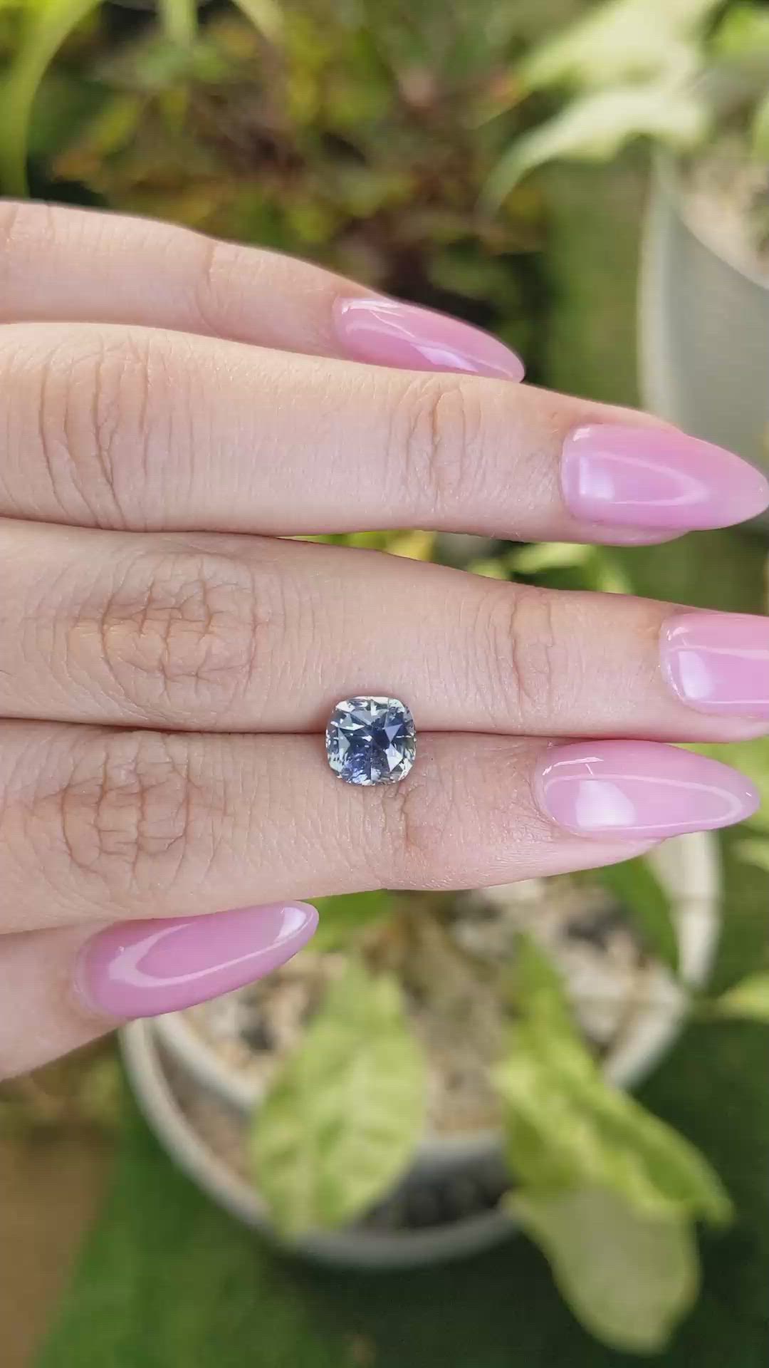 2.31 Ct. Bi Color Sapphire from Ceylon (Sri Lanka) Size Video