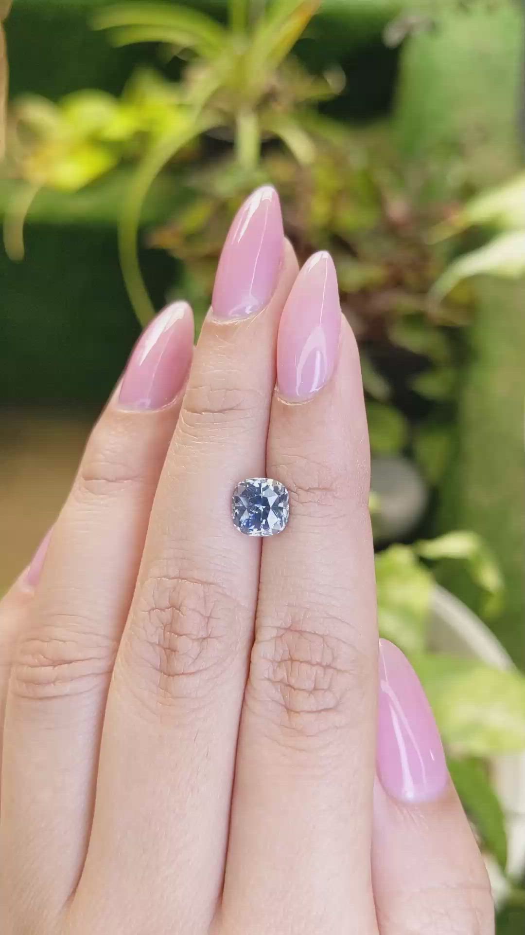 2.31 Ct. Bi Color Sapphire from Ceylon (Sri Lanka) Size Video