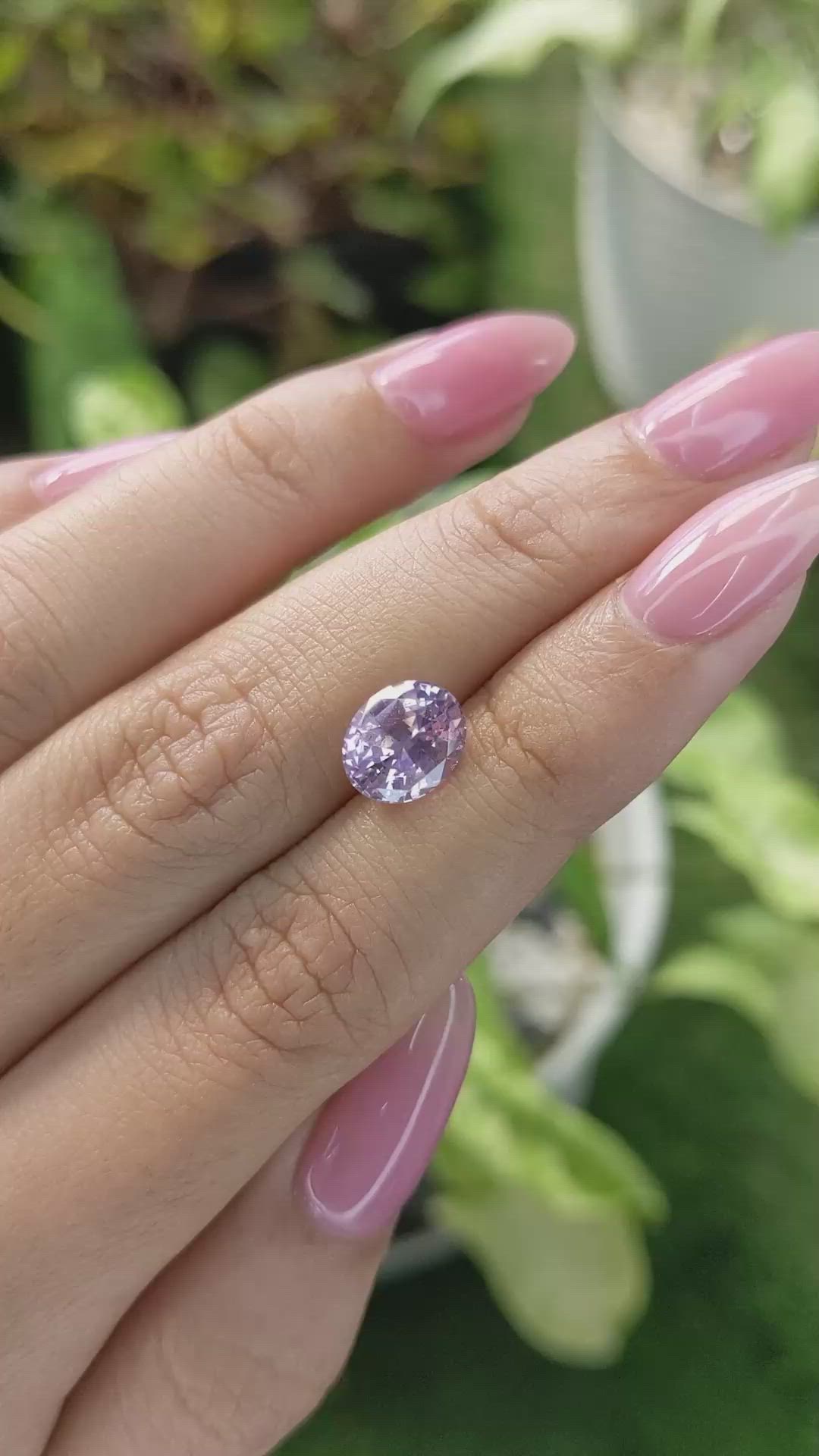 3.05 Ct. Purple Sapphire from Ceylon (Sri Lanka) Size Video