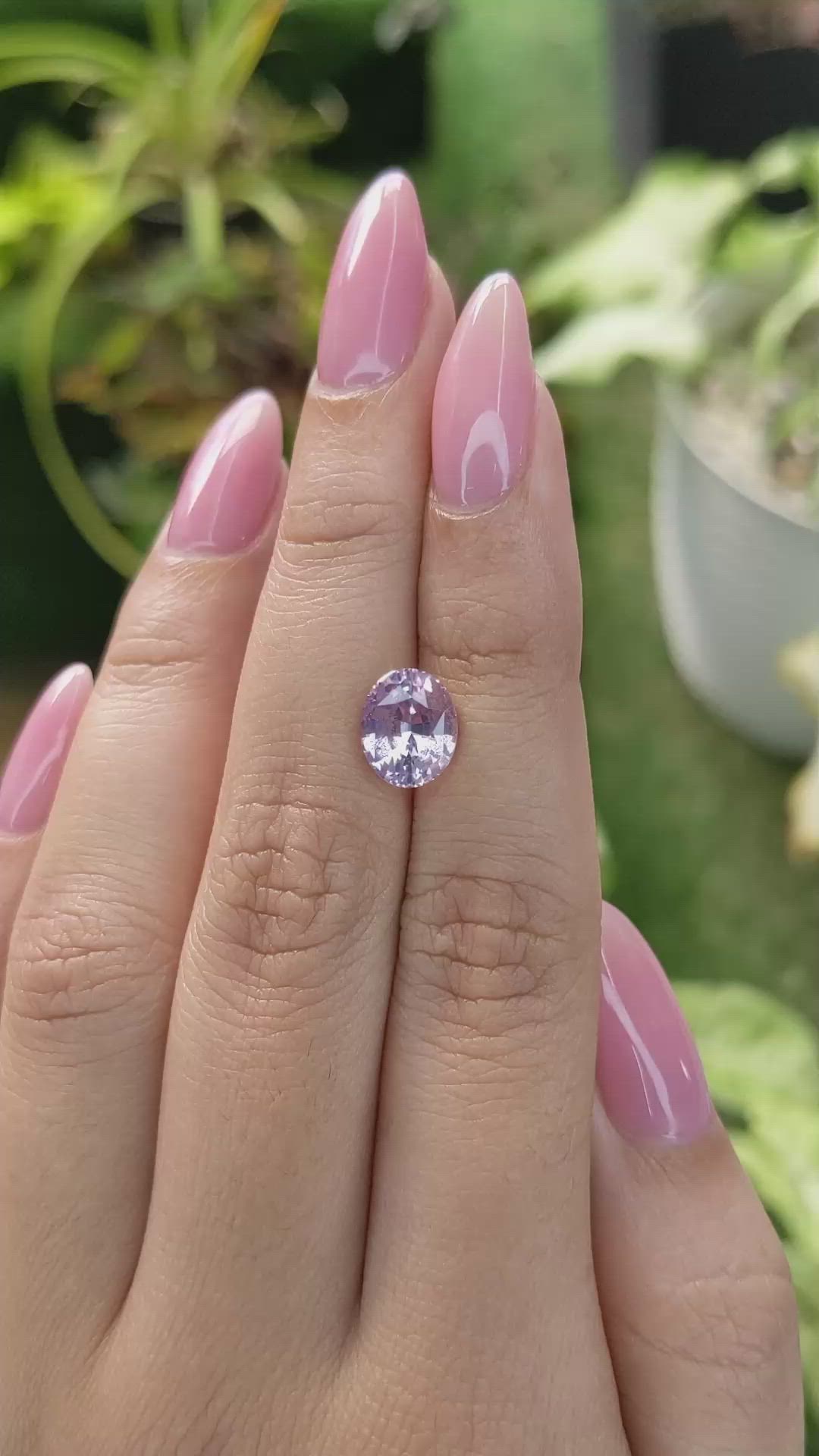 3.05 Ct. Purple Sapphire from Ceylon (Sri Lanka) Size Video