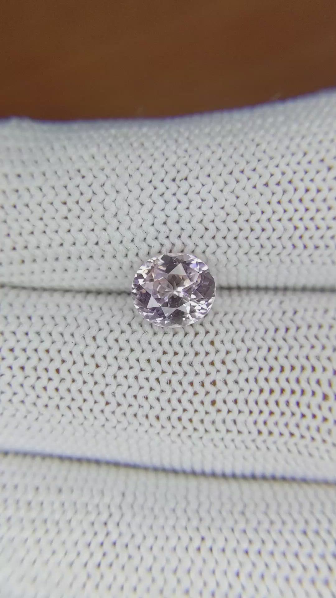 1.87 Ct. Pinkish Purple Sapphire from Ceylon (Sri Lanka) Size Video