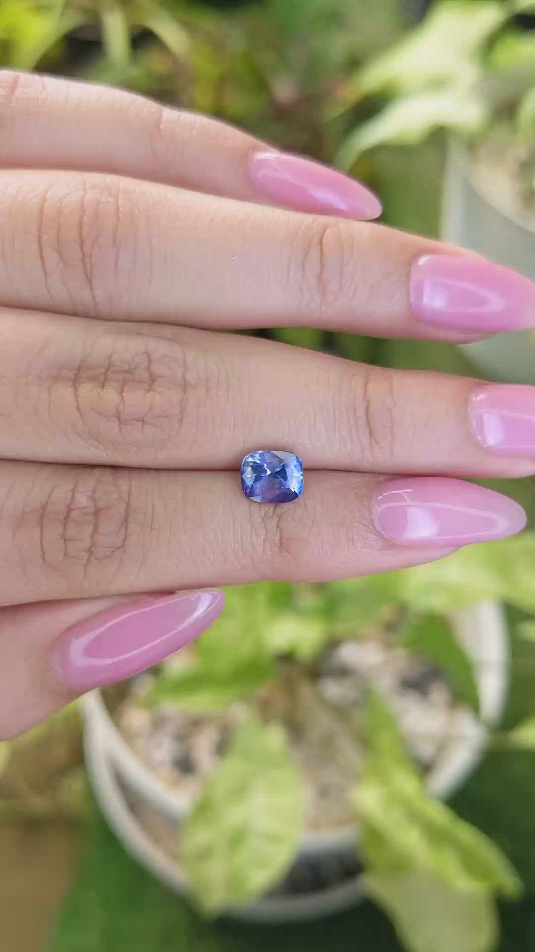 1.62 Ct. Blue Sapphire from Ceylon (Sri Lanka) Size Video