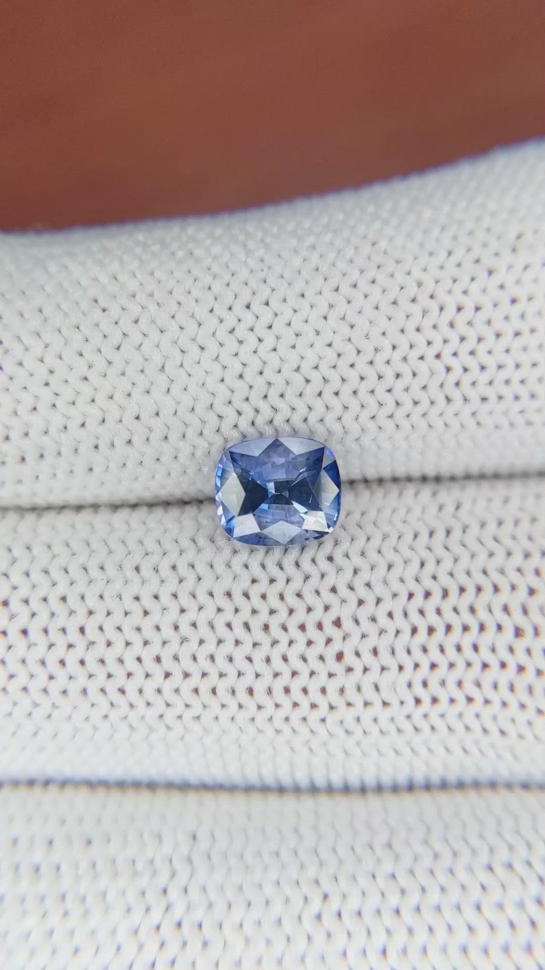 1.62 Ct. Blue Sapphire from Ceylon (Sri Lanka) Size Video