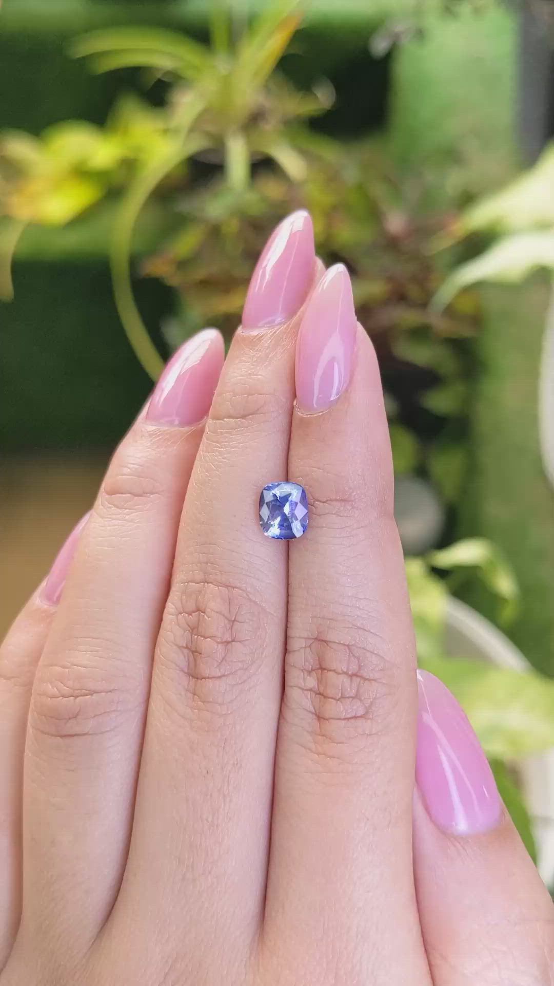 1.62 Ct. Blue Sapphire from Ceylon (Sri Lanka) Size Video