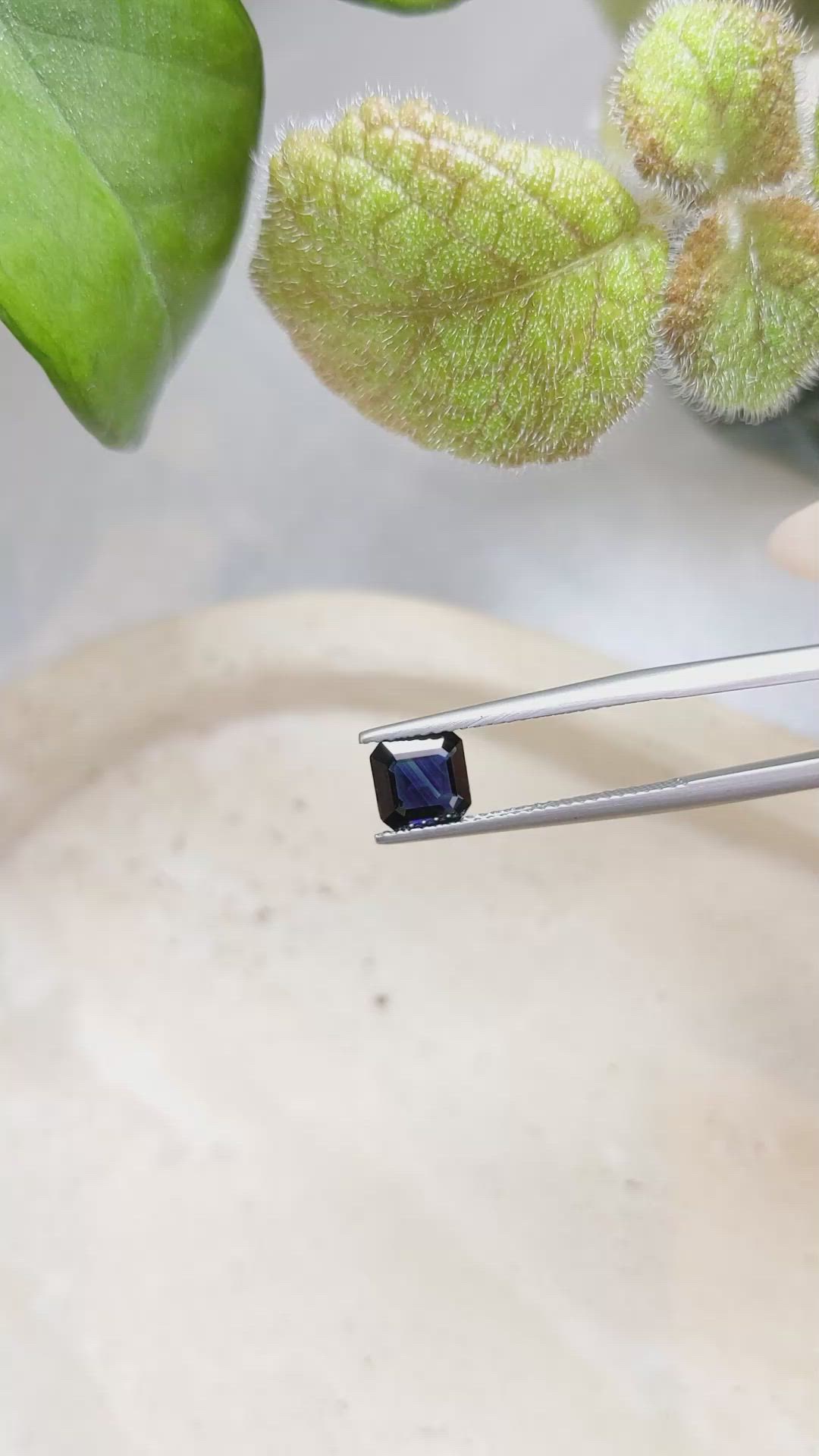 1.21 Ct. Blue Sapphire from Ceylon (Sri Lanka) Size Video