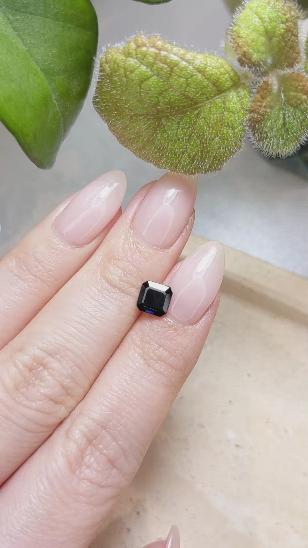1.21 Ct. Blue Sapphire from Ceylon (Sri Lanka) Size Video