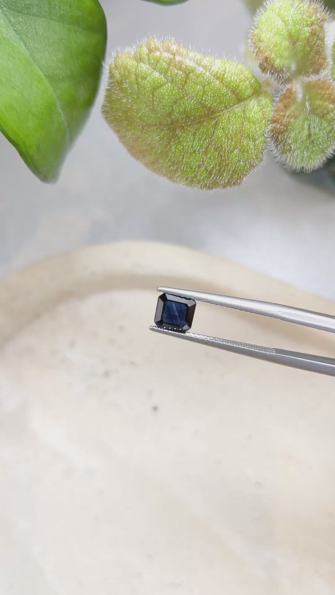1.21 Ct. Blue Sapphire from Ceylon (Sri Lanka) Size Video
