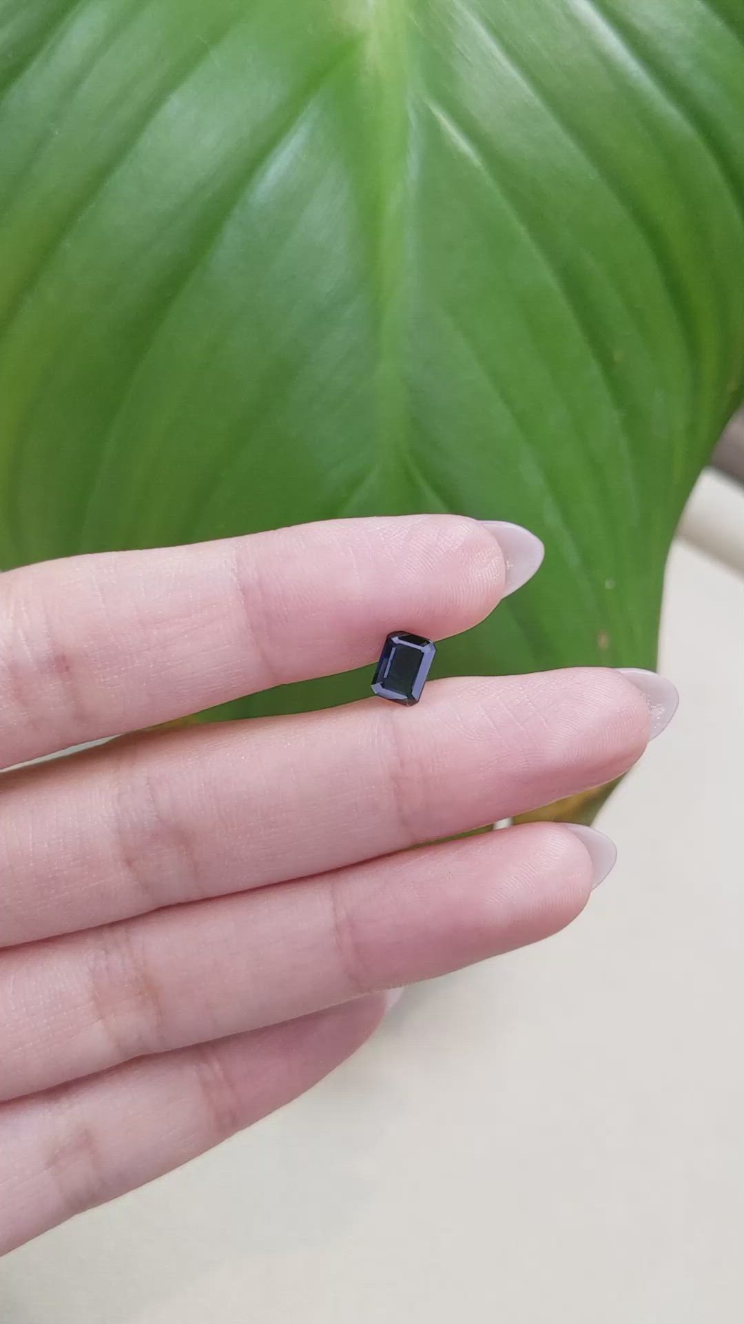 0.80 Ct. Blue Sapphire from Ceylon (Sri Lanka) Size Video