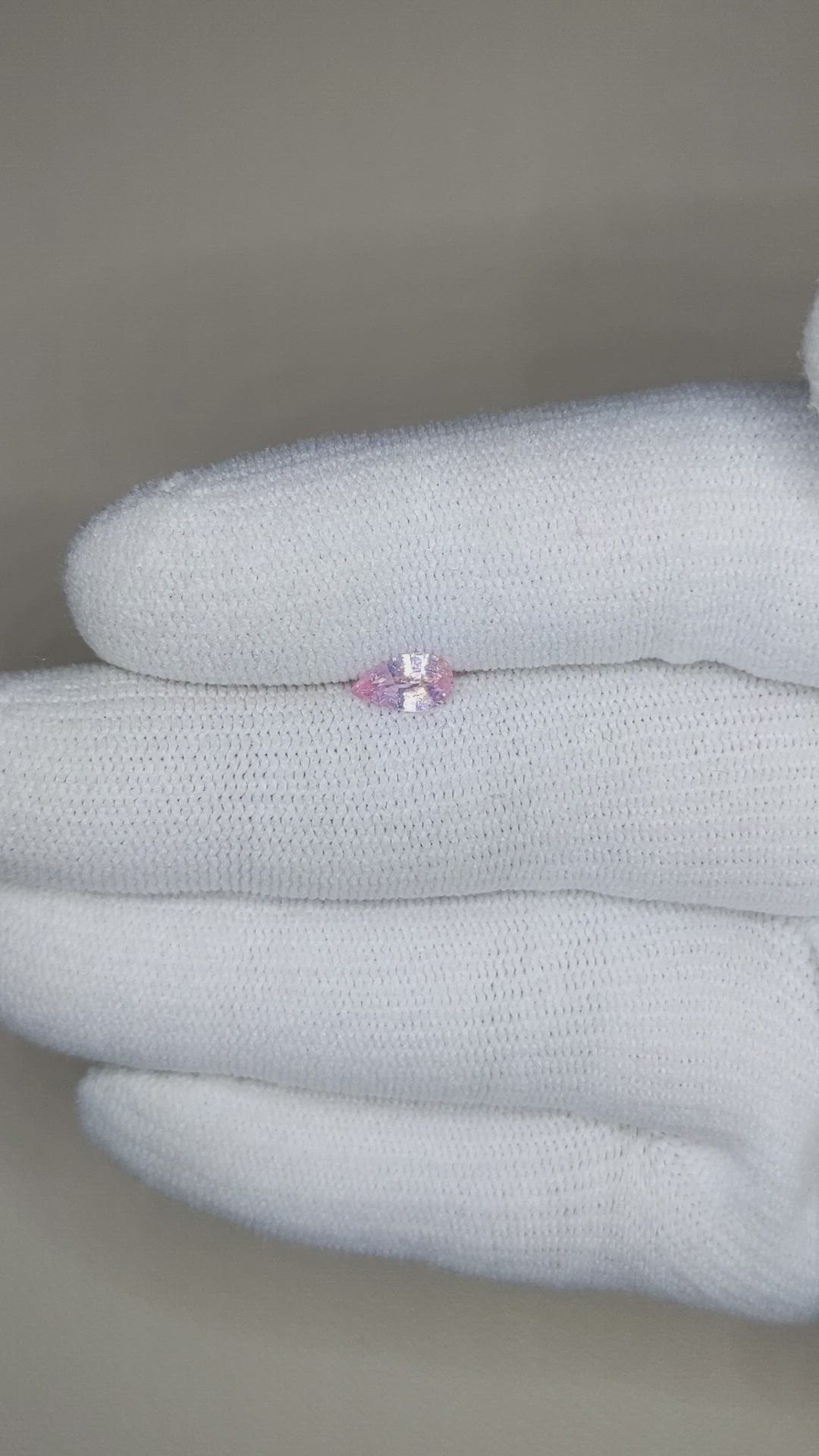 0.52 Ct. Pink Sapphire from Ceylon (Sri Lanka) Size Video