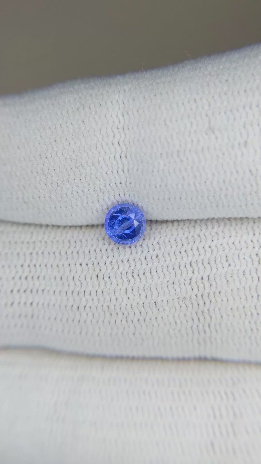0.66 Ct. Blue Sapphire from Ceylon (Sri Lanka) Size Video