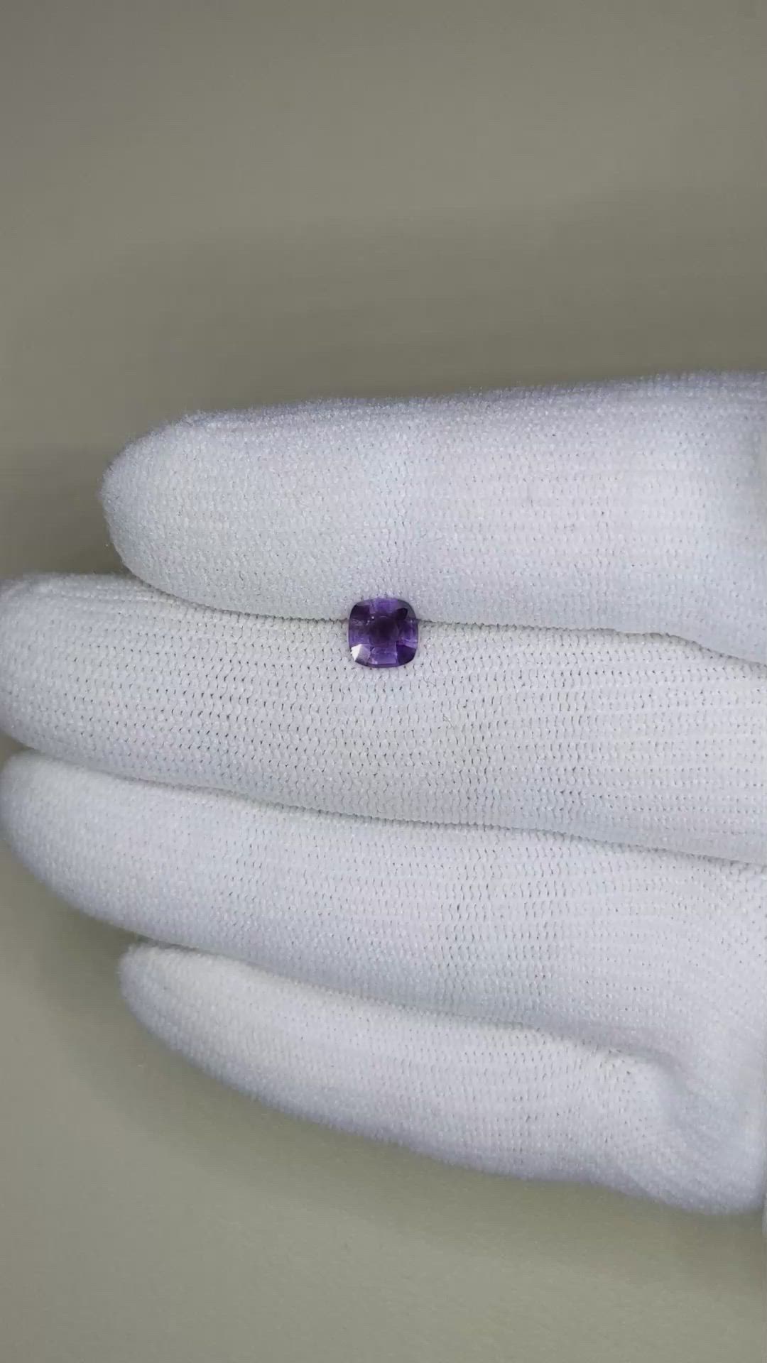 0.70 Ct. Color Change Sapphire from Ceylon (Sri Lanka) Size Video
