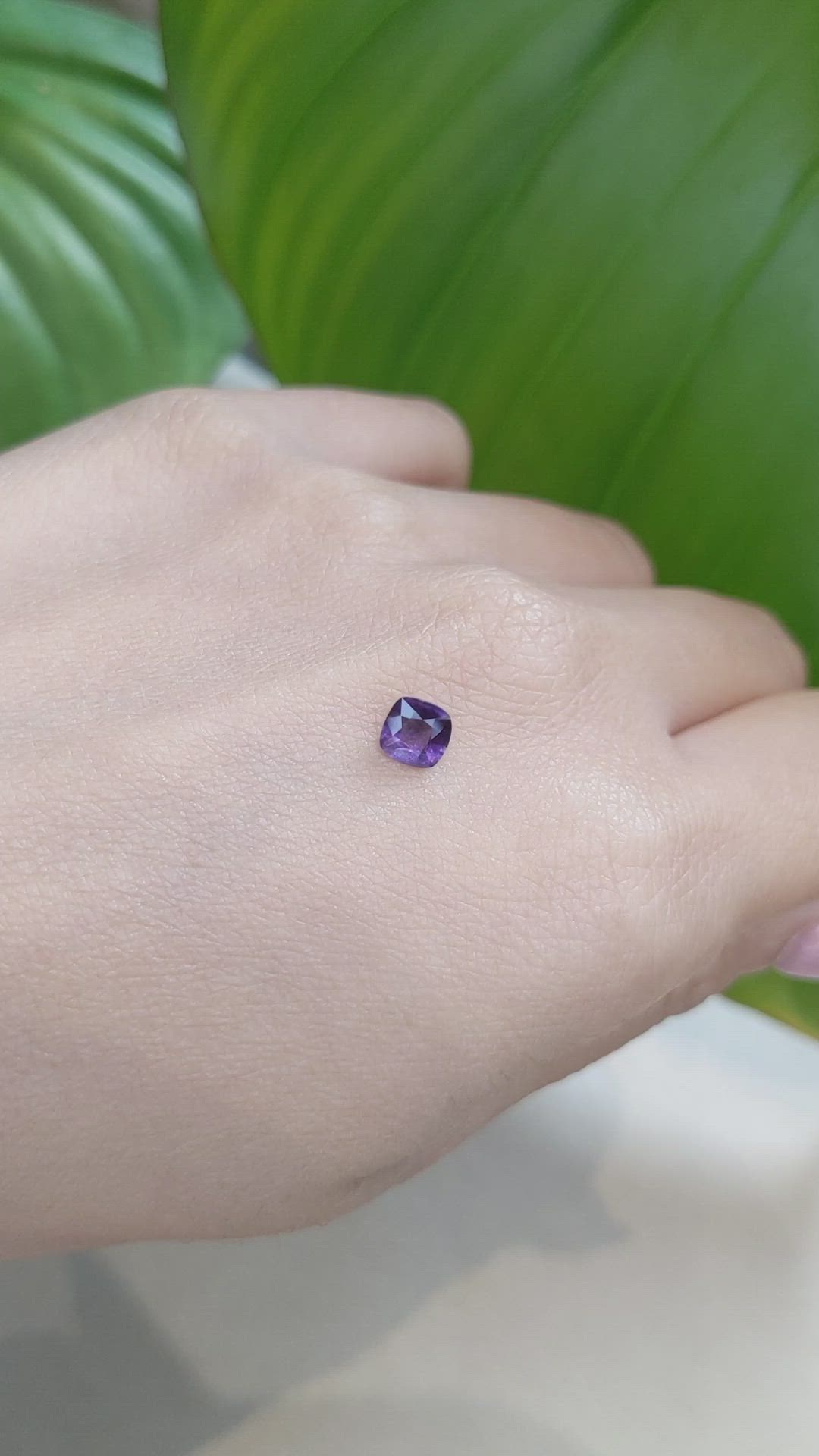 0.70 Ct. Color Change Sapphire from Ceylon (Sri Lanka) Size Video