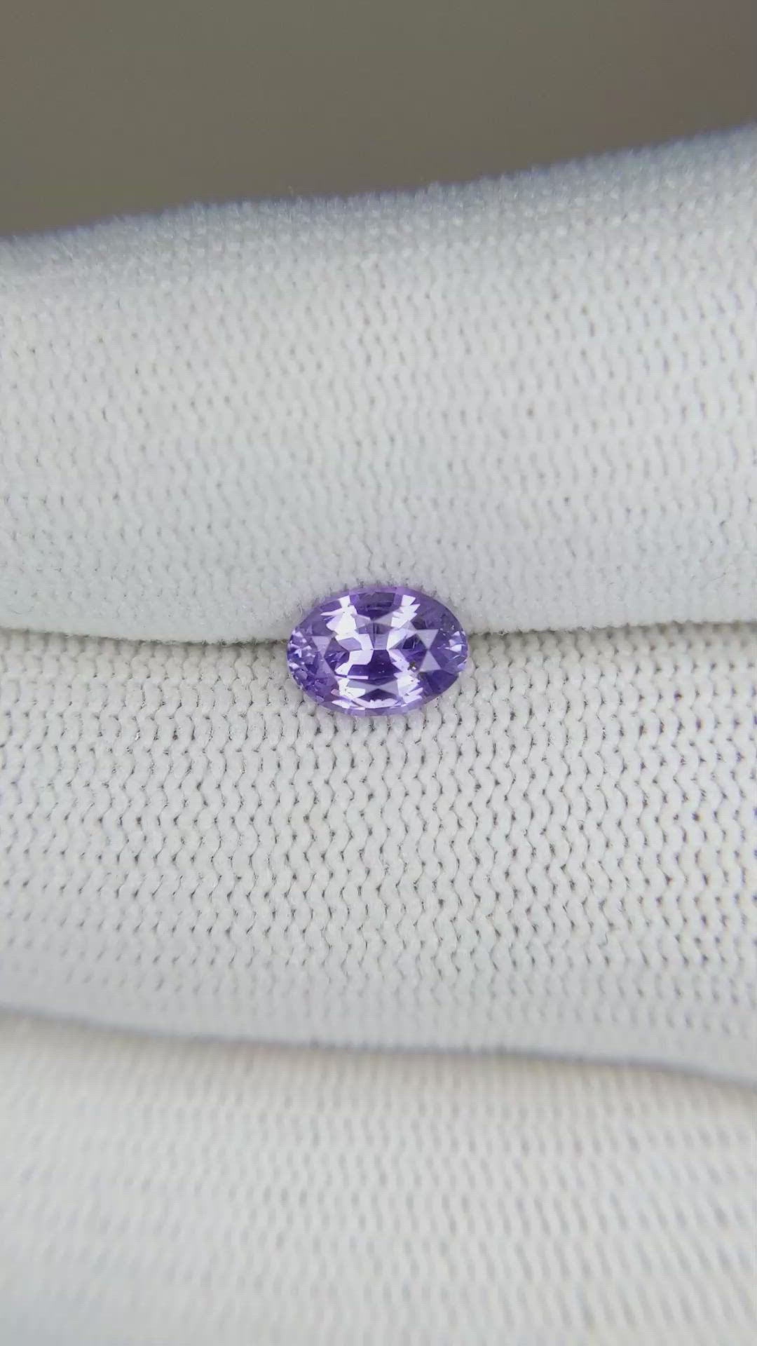 0.93 Ct. Purple Sapphire from Ceylon (Sri Lanka) Size Video