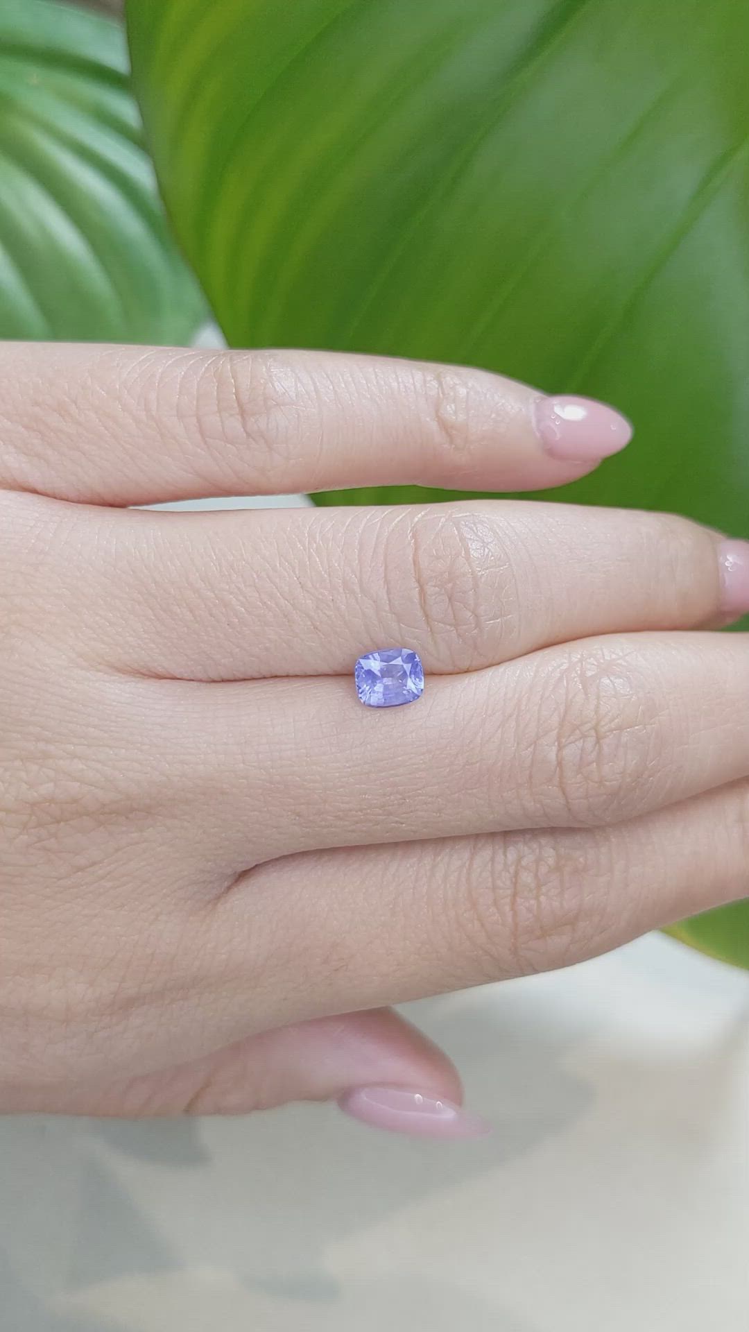 0.94 Ct. Blue Sapphire from Ceylon (Sri Lanka) Size Video