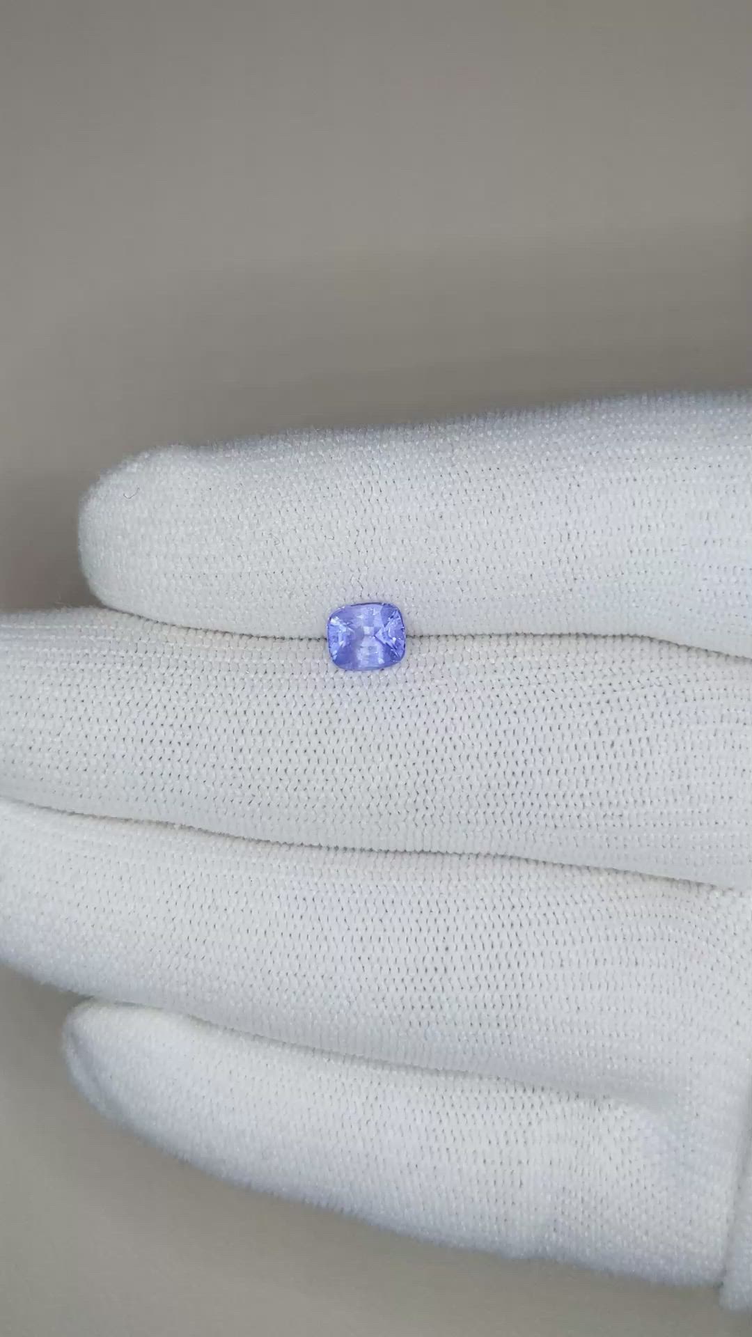 0.94 Ct. Blue Sapphire from Ceylon (Sri Lanka) Size Video