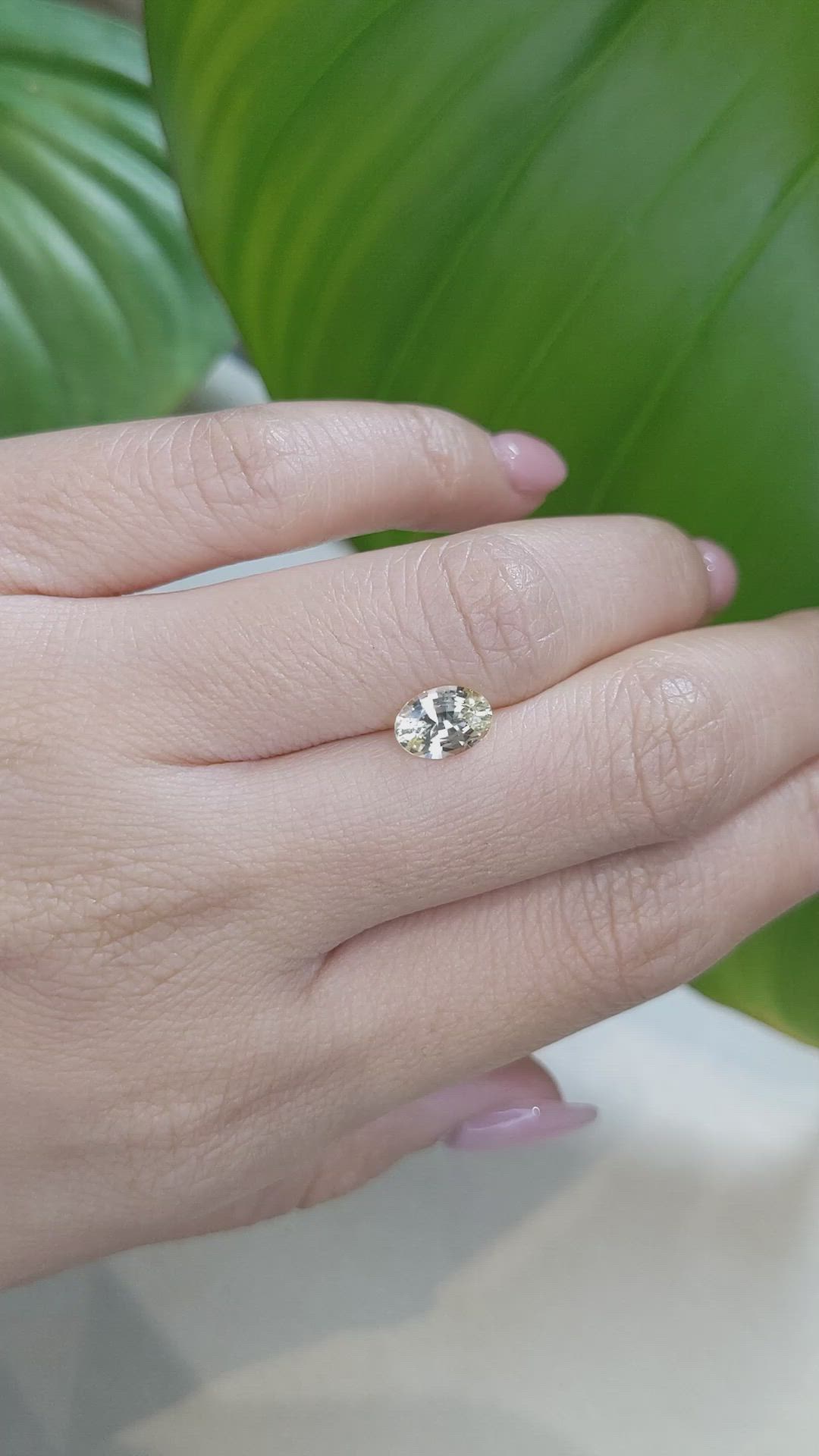 1.23 Ct. Yellow Sapphire from Ceylon (Sri Lanka) Size Video