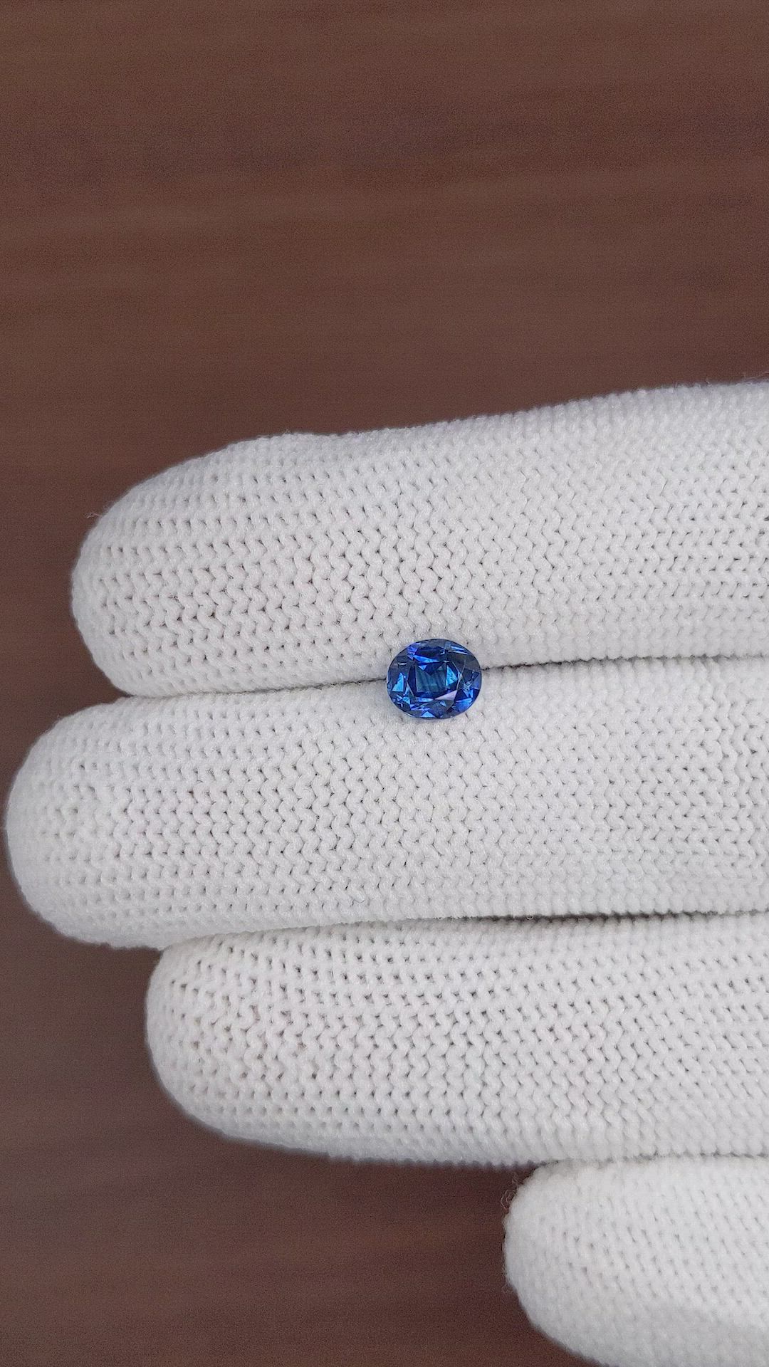 1.20 Ct. Blue Sapphire from Ceylon (Sri Lanka) Size Video