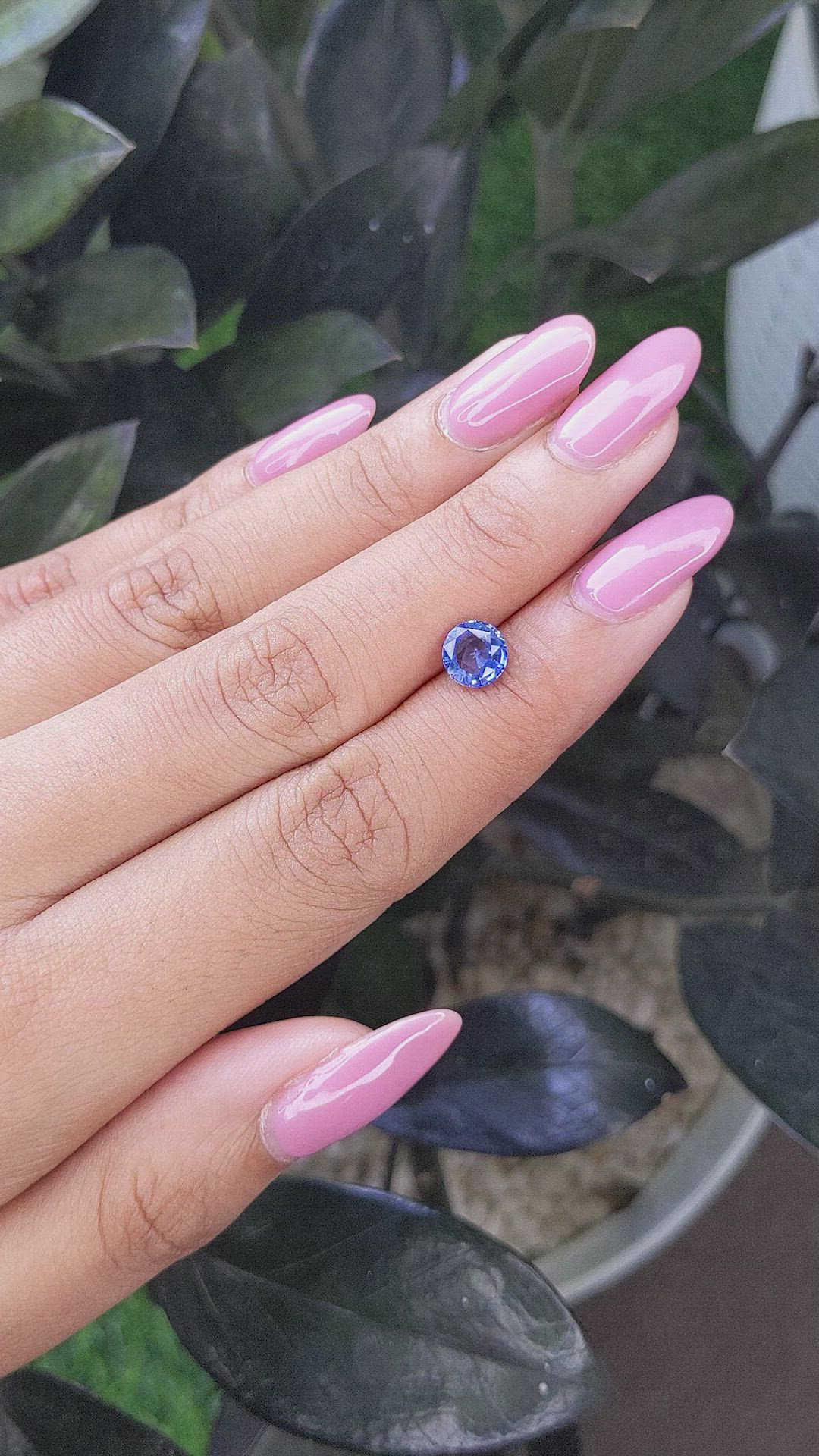 1.33 Ct. Blue Sapphire from Ceylon (Sri Lanka) Size Video