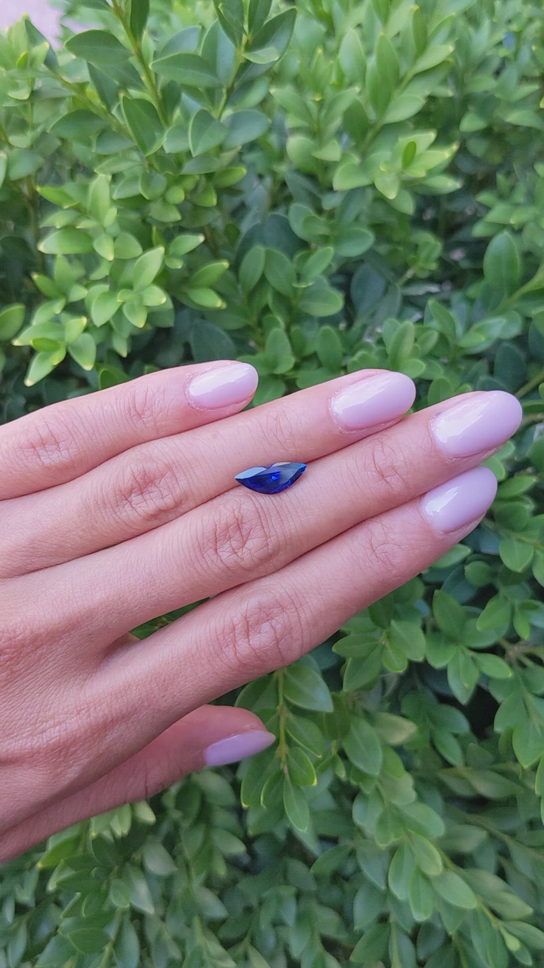 2.38 Ct. Blue Sapphire from Ceylon (Sri Lanka) Size Video