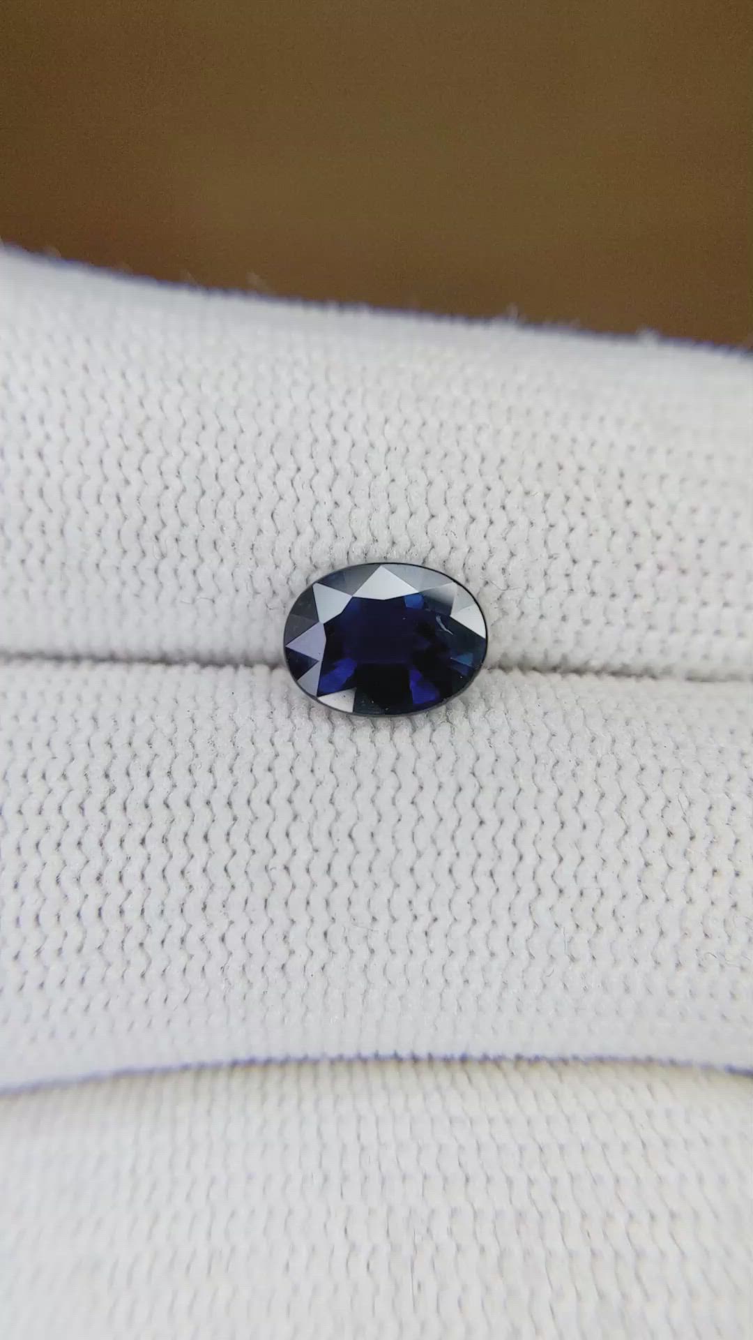 1.44 Ct. Blue Sapphire from Madagascar Size Video