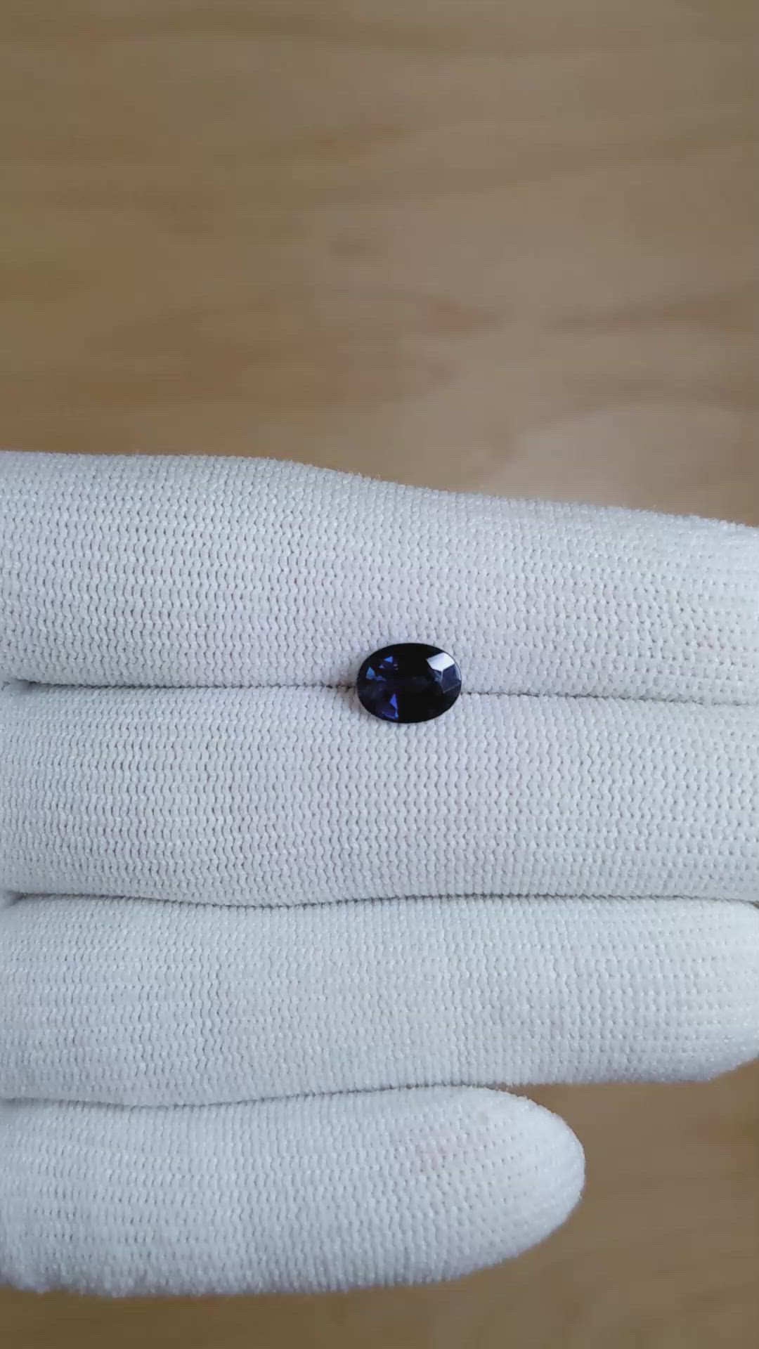 1.44 Ct. Blue Sapphire from Madagascar Size Video