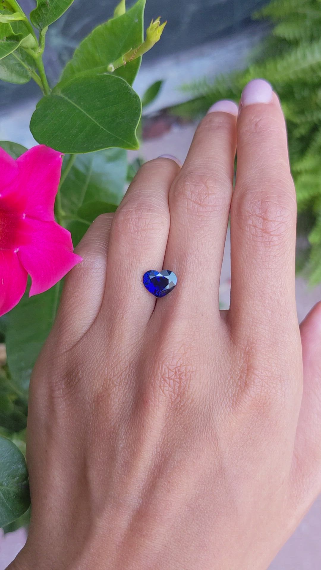 1.95 Ct. Blue Sapphire from Ceylon (Sri Lanka) Size Video