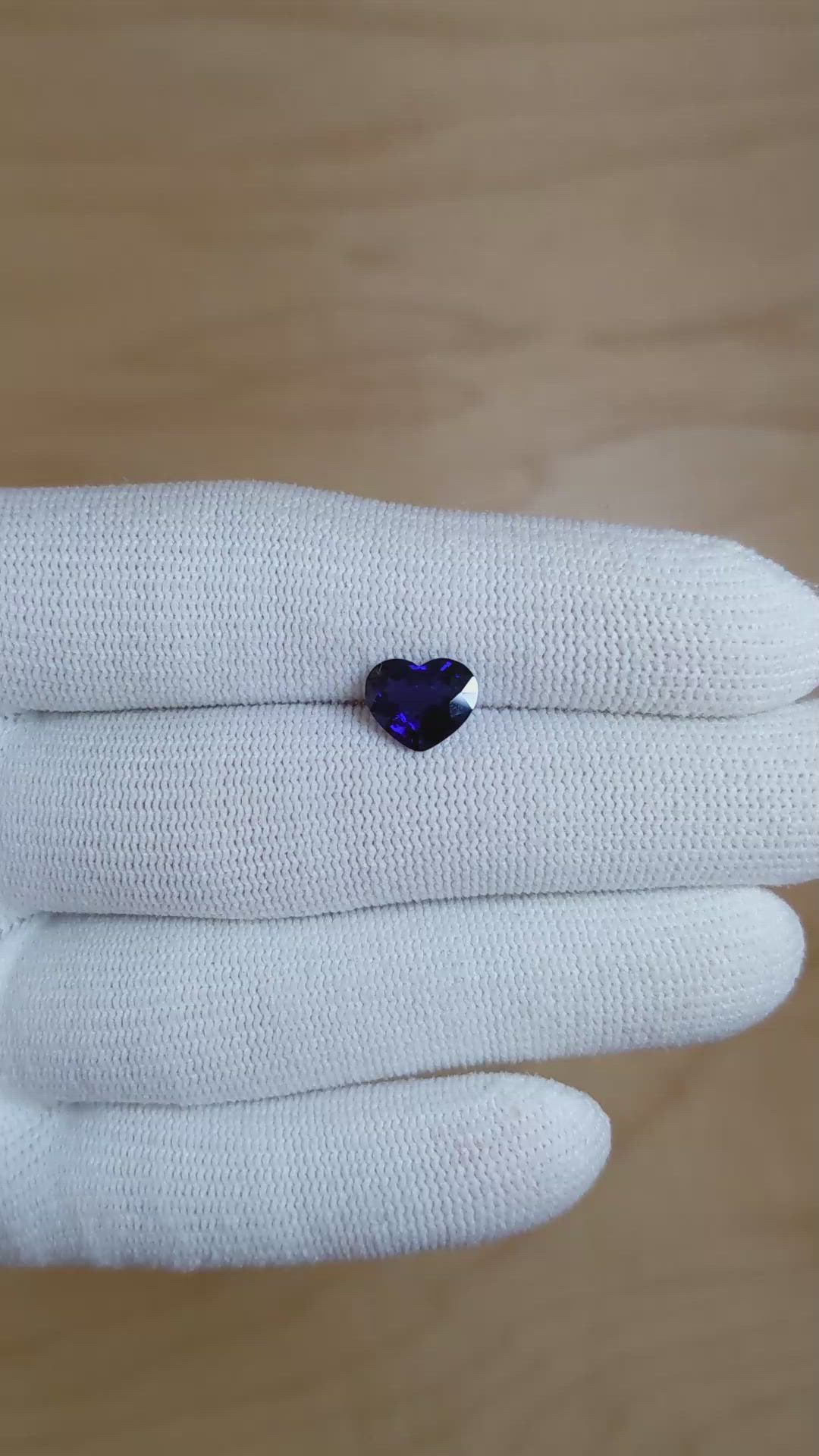 1.95 Ct. Blue Sapphire from Ceylon (Sri Lanka) Size Video