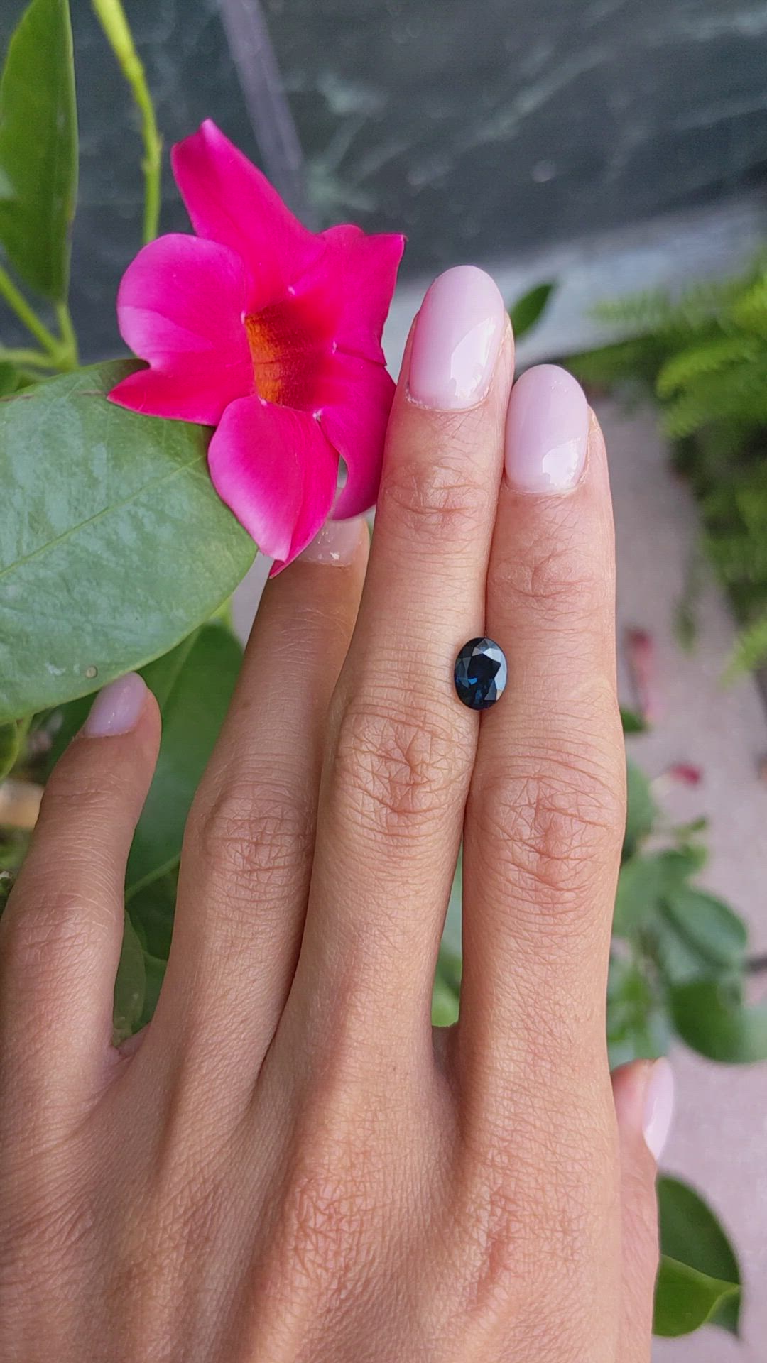 1.46 Ct. Greenish Blue Sapphire from Ceylon (Sri Lanka) Size Video