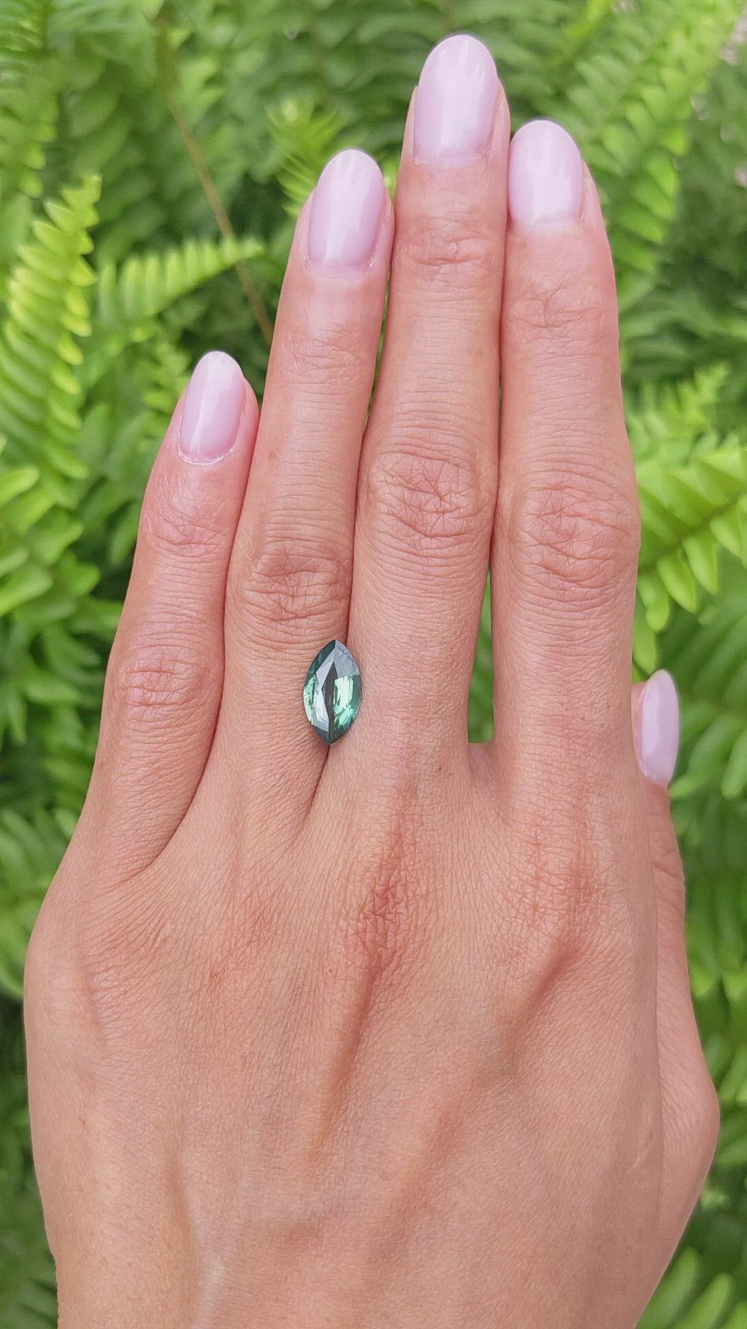 2.33 Ct. Green Sapphire from Madagascar Size Video