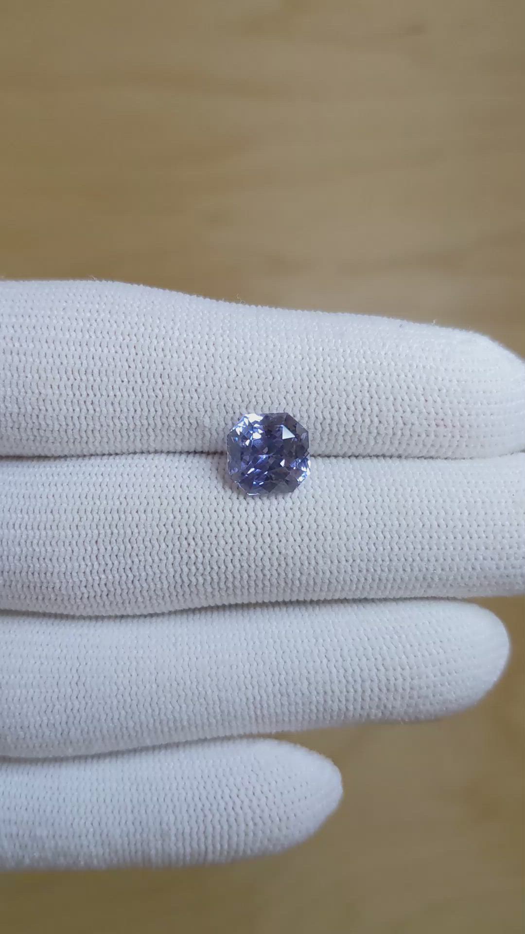 3.75 Ct. Blue Sapphire from Ceylon (Sri Lanka) Size Video