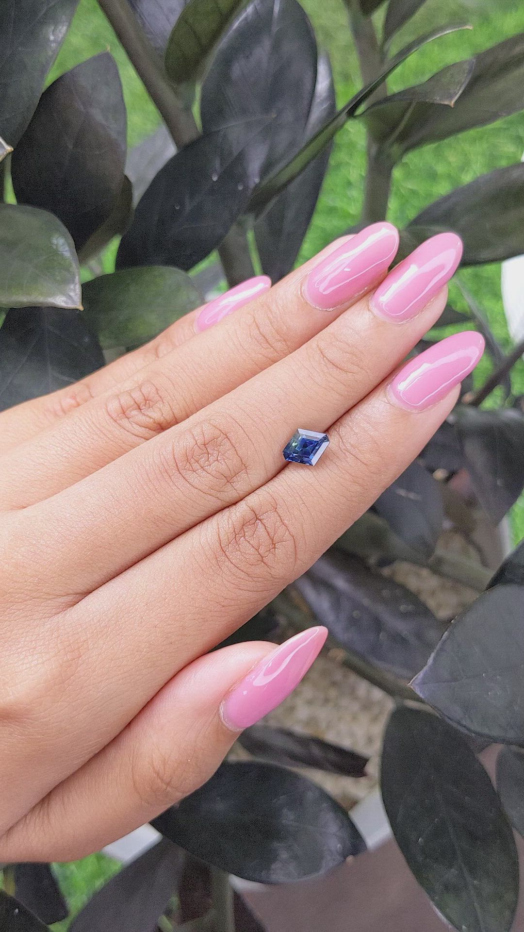 1.50 Ct. Greenish Blue Sapphire from Madagascar Size Video