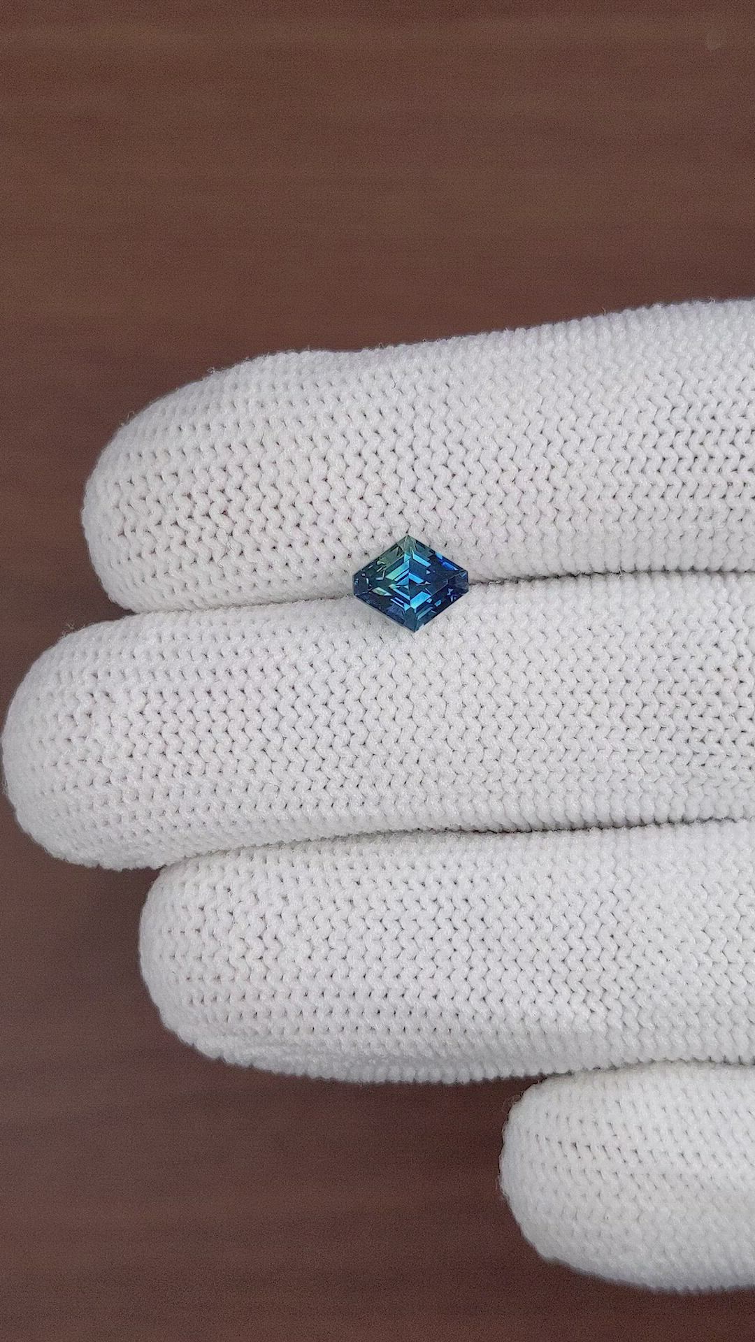 1.50 Ct. Greenish Blue Sapphire from Madagascar Size Video