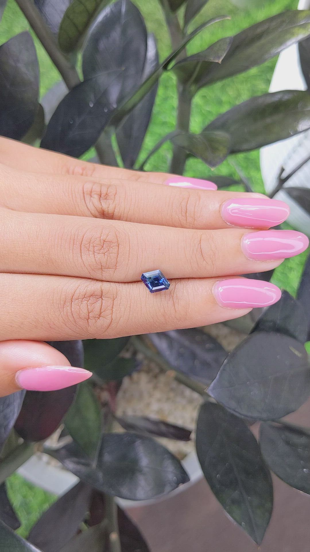 1.50 Ct. Greenish Blue Sapphire from Madagascar Size Video