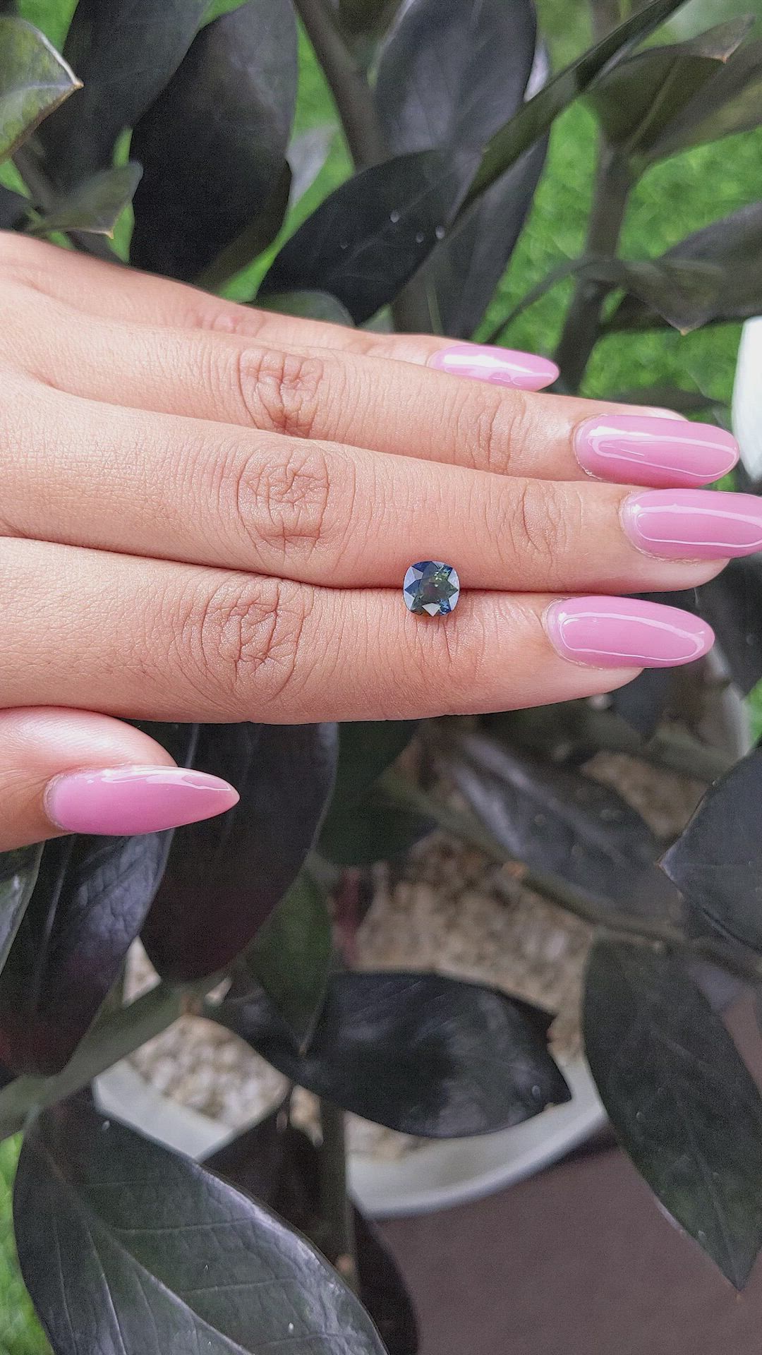 1.30 Ct. Bi Color Sapphire from Ceylon (Sri Lanka) Size Video