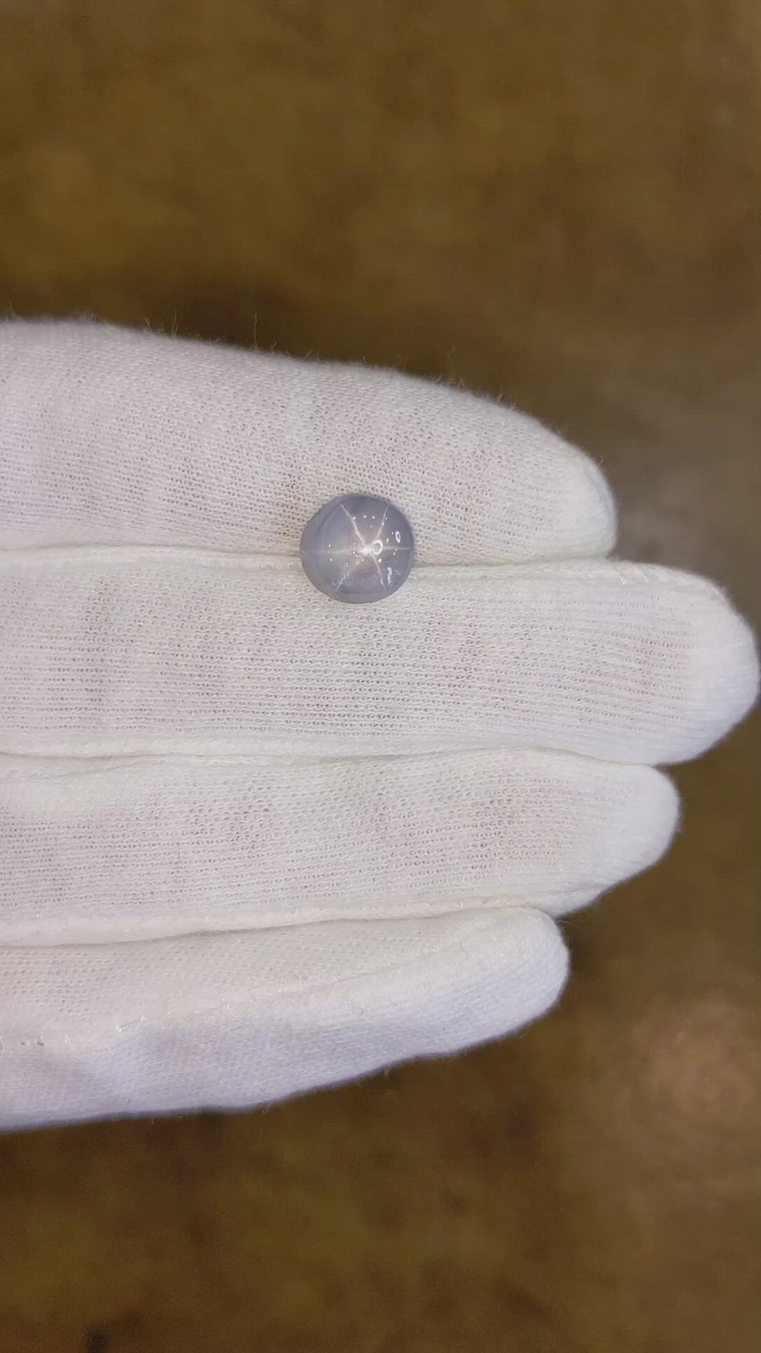 4.29 Ct. Blue Star Sapphire from Ceylon (Sri Lanka) Size Video