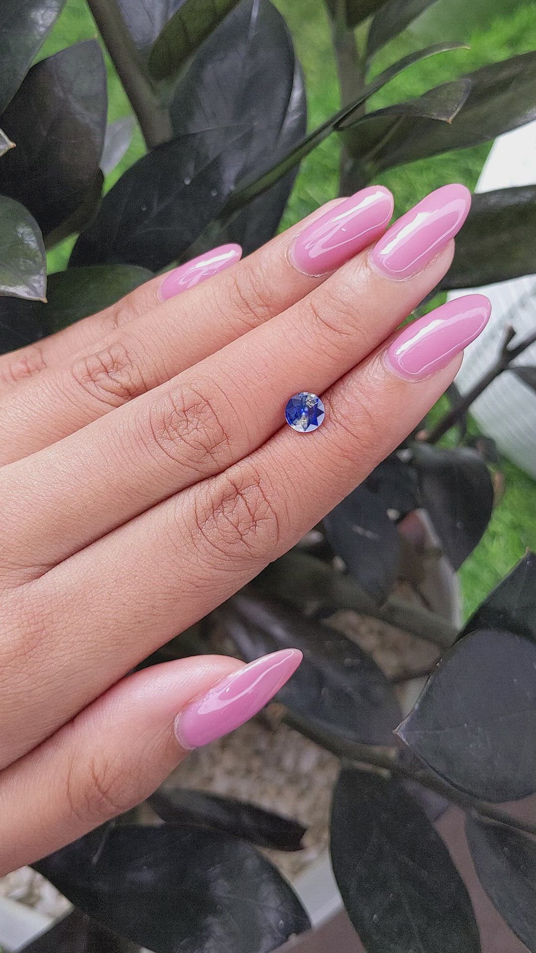 0.84 Ct. Bi Color Sapphire from Ceylon (Sri Lanka) Size Video