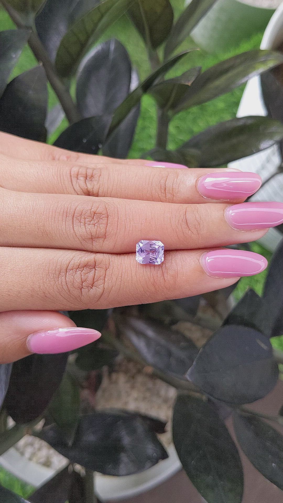 2.09 Ct. Purple Sapphire from Madagascar Size Video