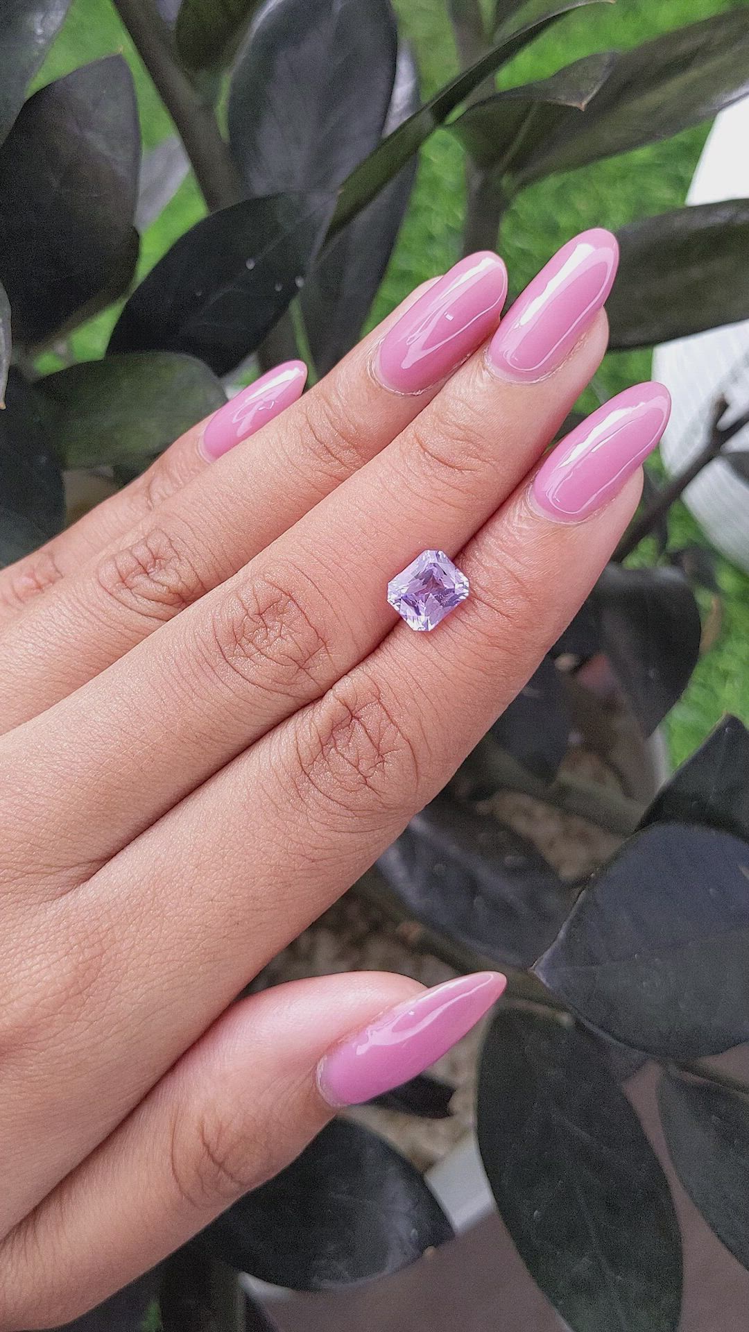 2.09 Ct. Purple Sapphire from Madagascar Size Video